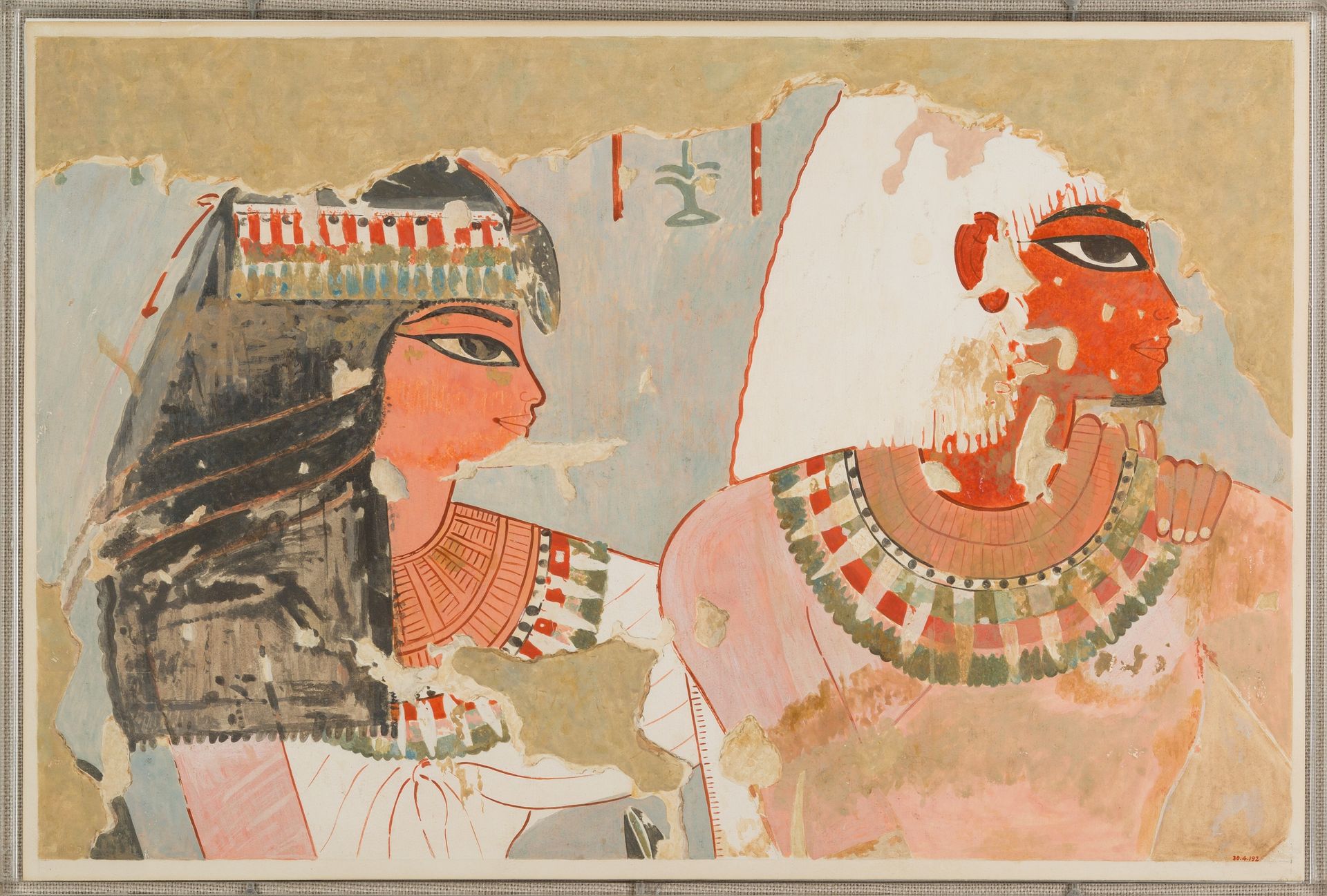 Qenamun and His Wife, Tomb of Qenamun by Charles K. Wilkinson