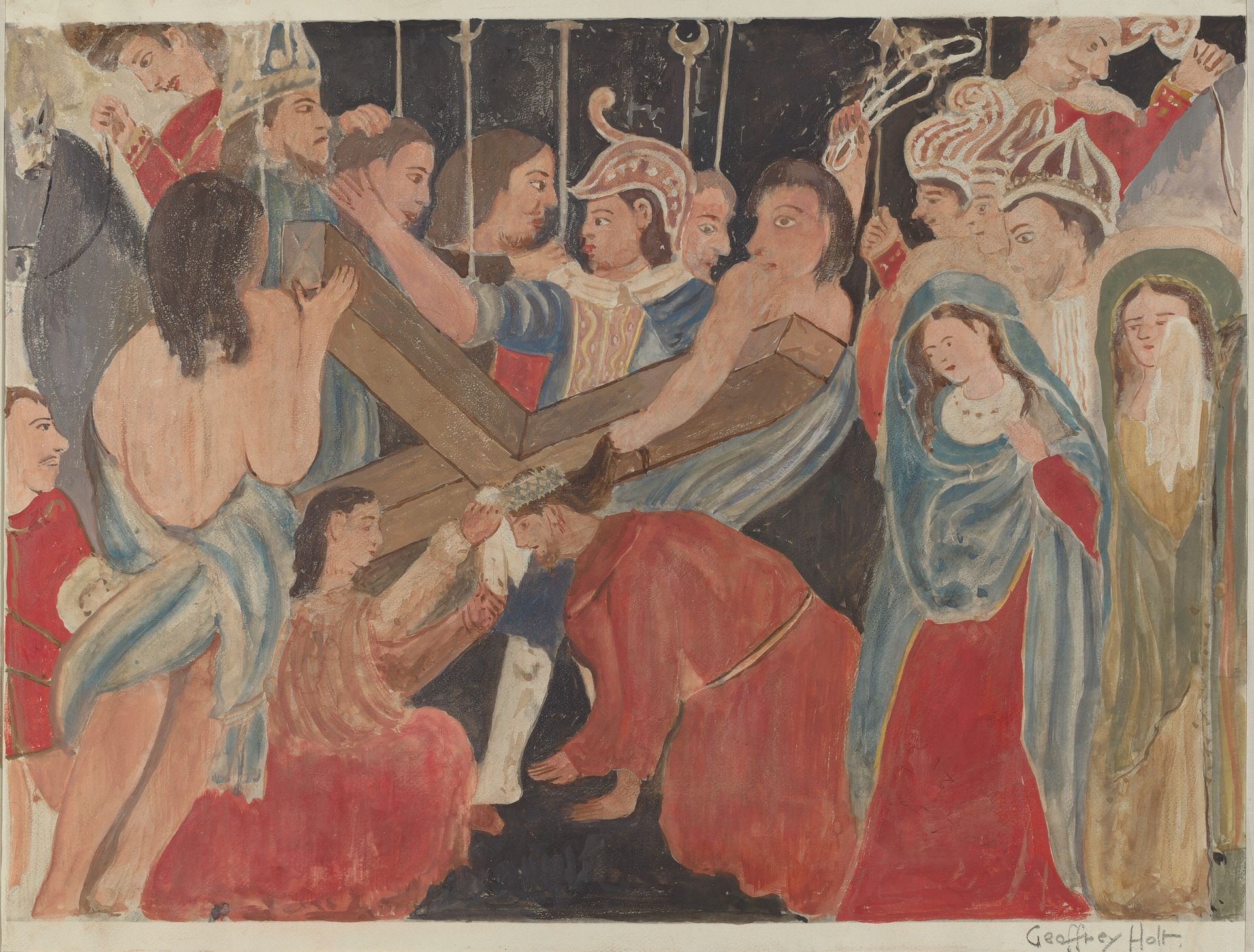 Station of the Cross No. 6: "Veronica RendersService to Jesus" by Geoffrey Holt