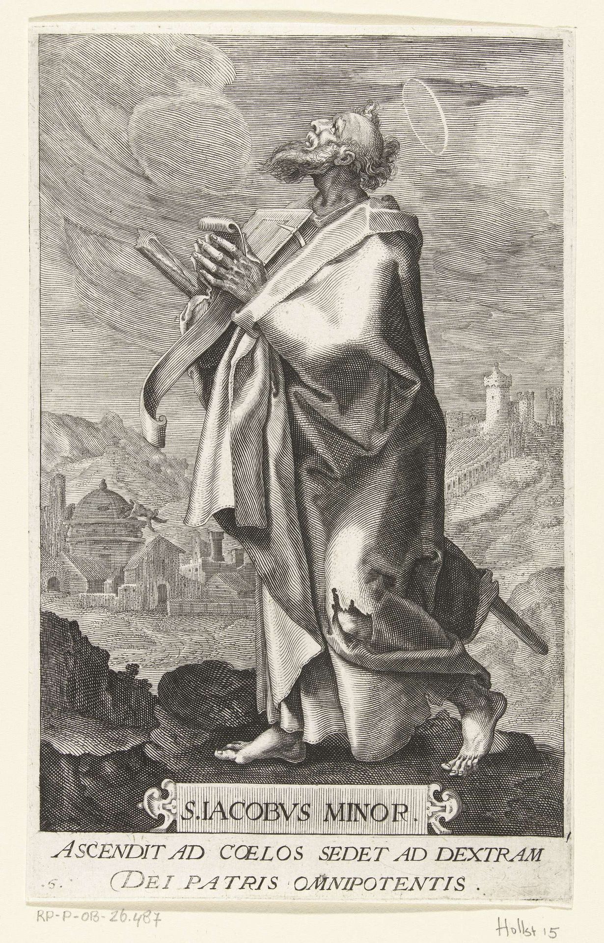 Apostel Jakobus de Mindere (Jacobus Minor) by Johan Barra