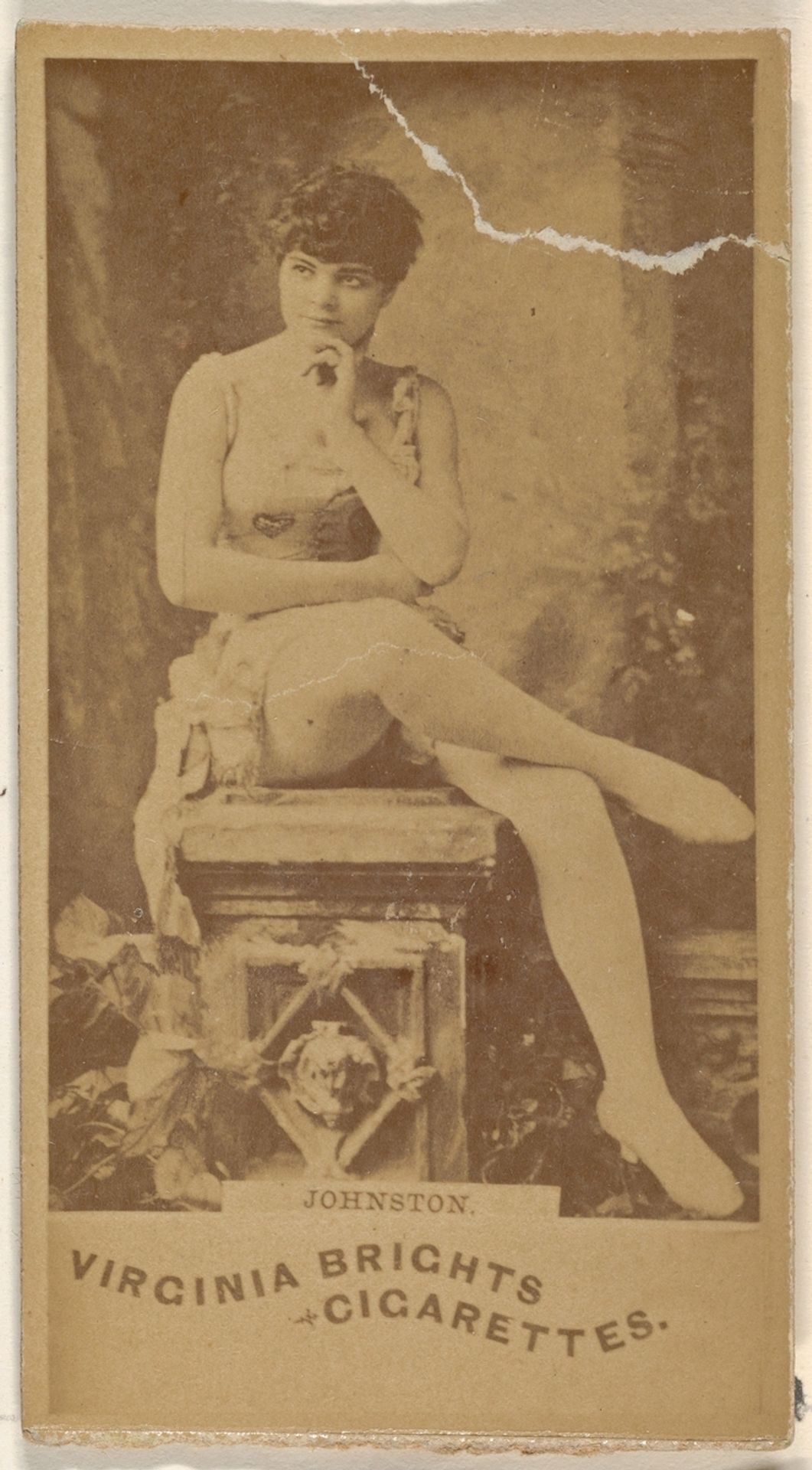 Johnston, from the Actors and Actresses series (N45, Type 1) for Virginia Brights Cigarettes by Allen & Ginter