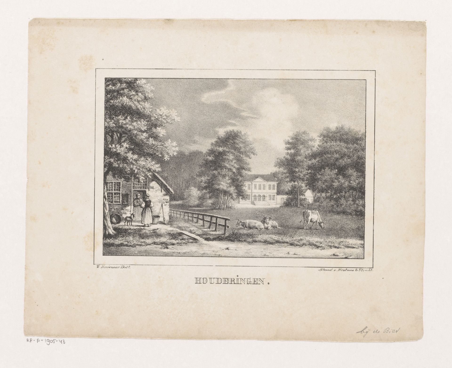 Buitenplaats Houdringe bij De Bilt by Willem Pieter Hoevenaar