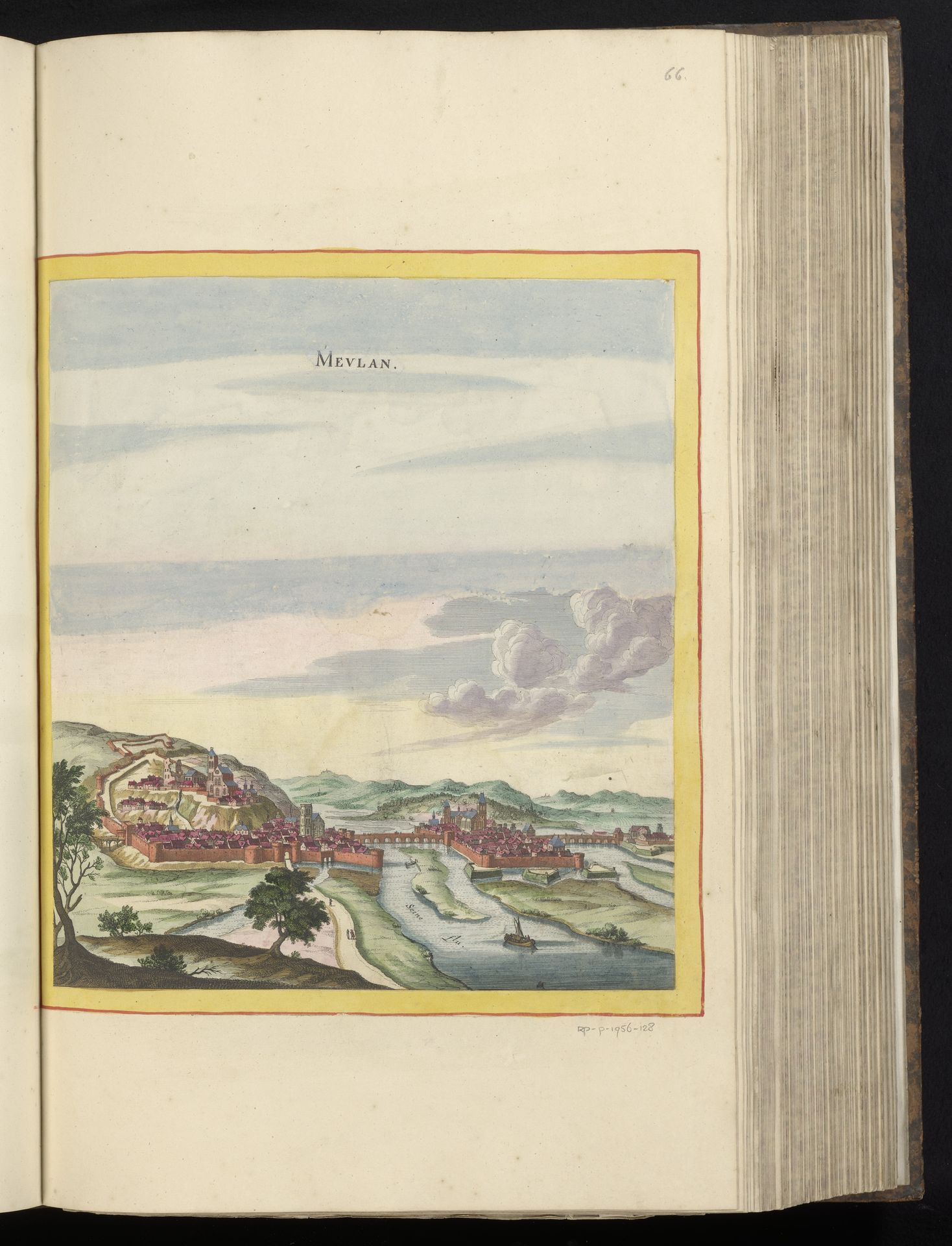 Gezicht op Meulan-en-Yvelines by Anonymous