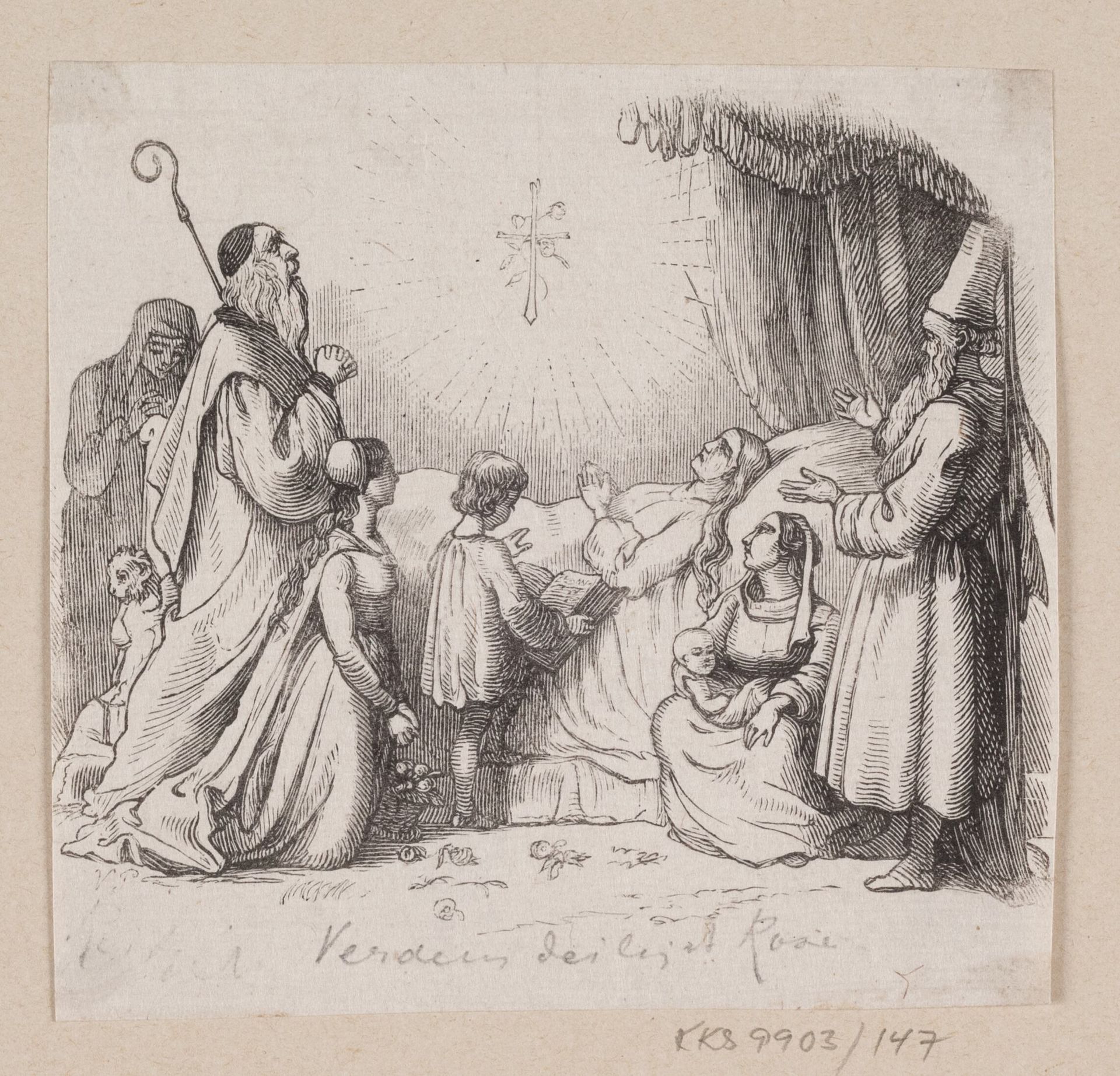 Illustration til "Verdens dejligste Rose" i H.C. Andersen, "Eventyr og Historier", Bind 2 by H.P. Hansen