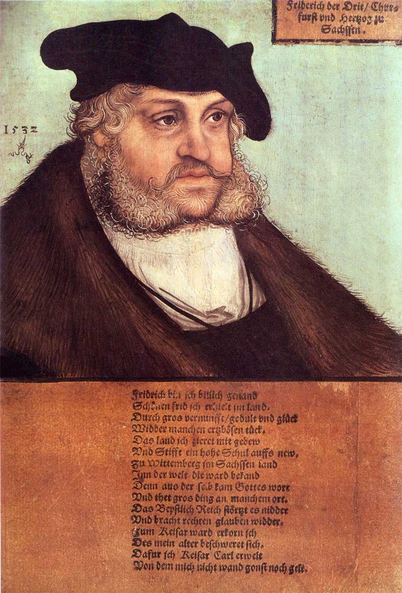 Friedrich III, the Wise, Elector of Saxony by Lucas Cranach the Elder