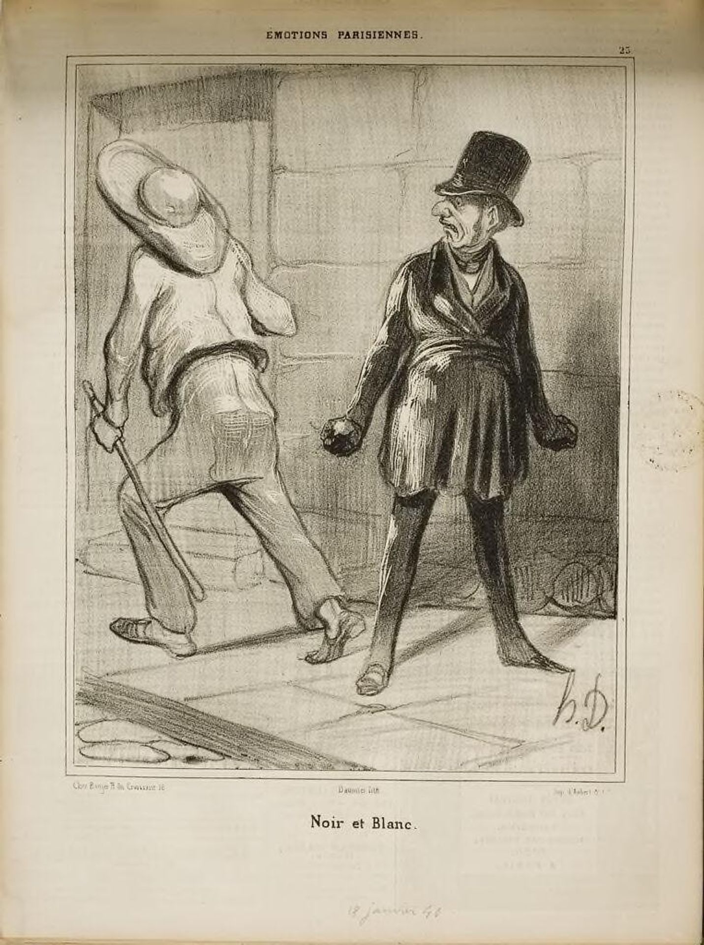 Black and White by Honoré Daumier