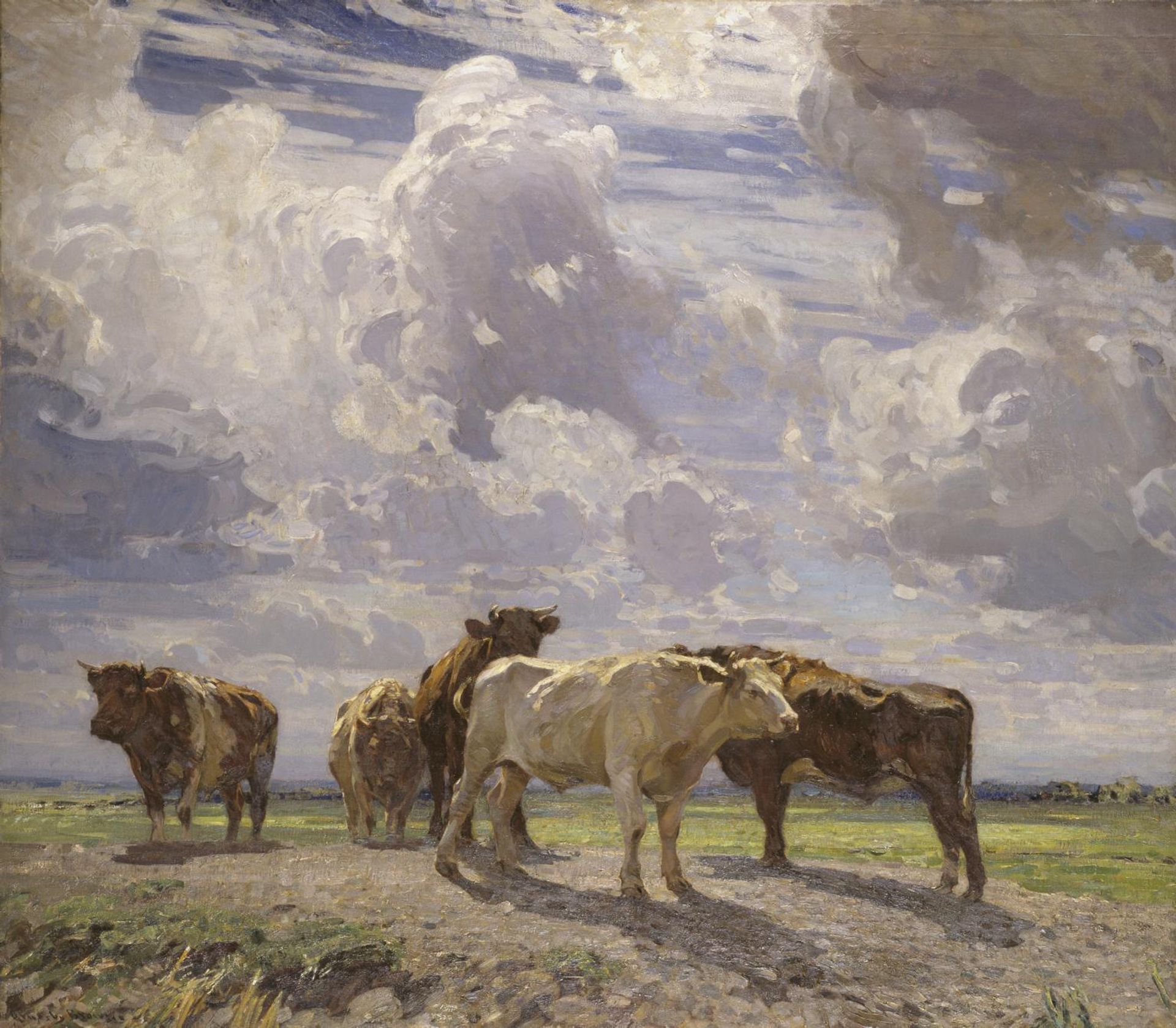Silver Morning by  Sir Arnesby Brown