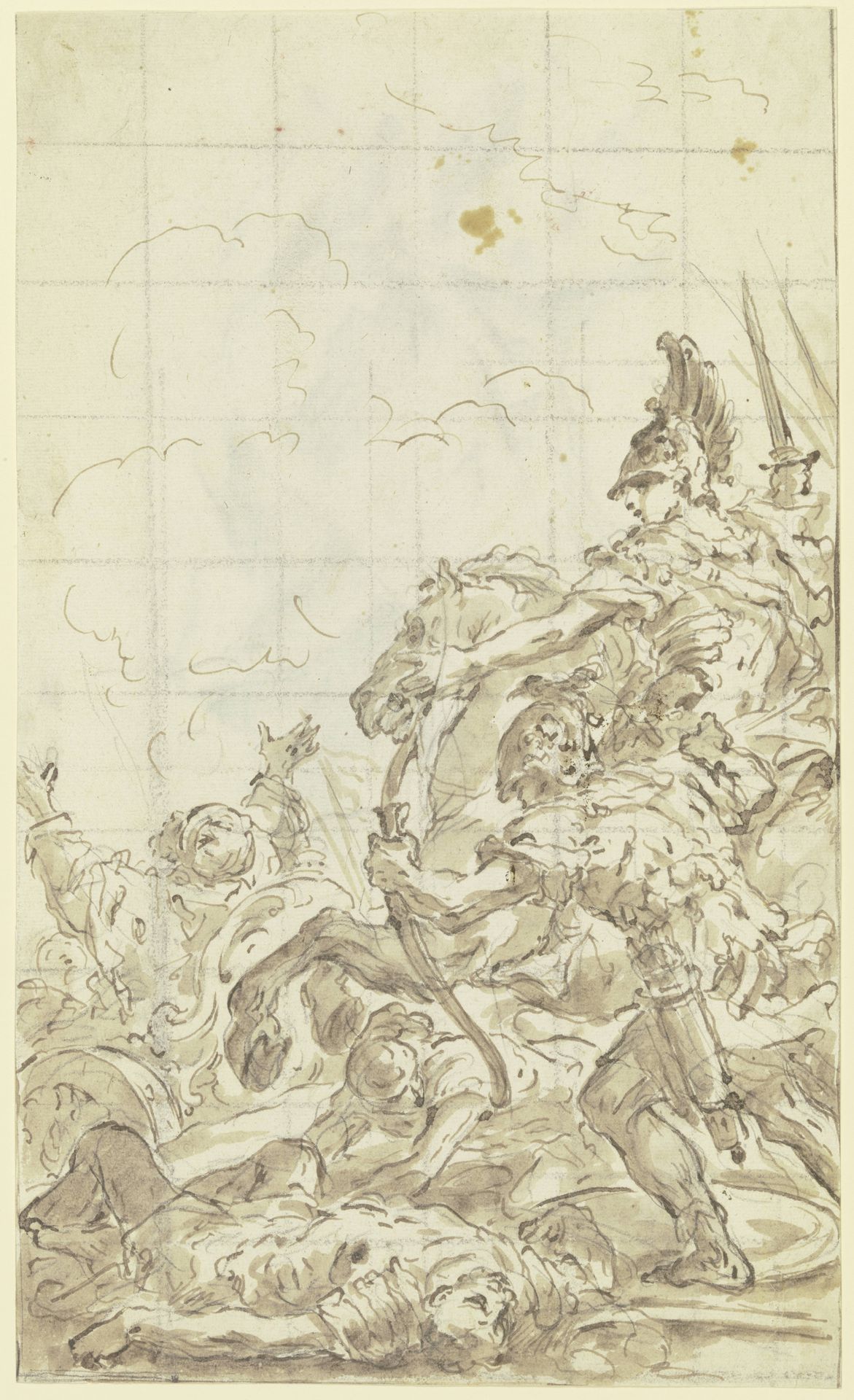 Battle scene by Gaspare Diziani