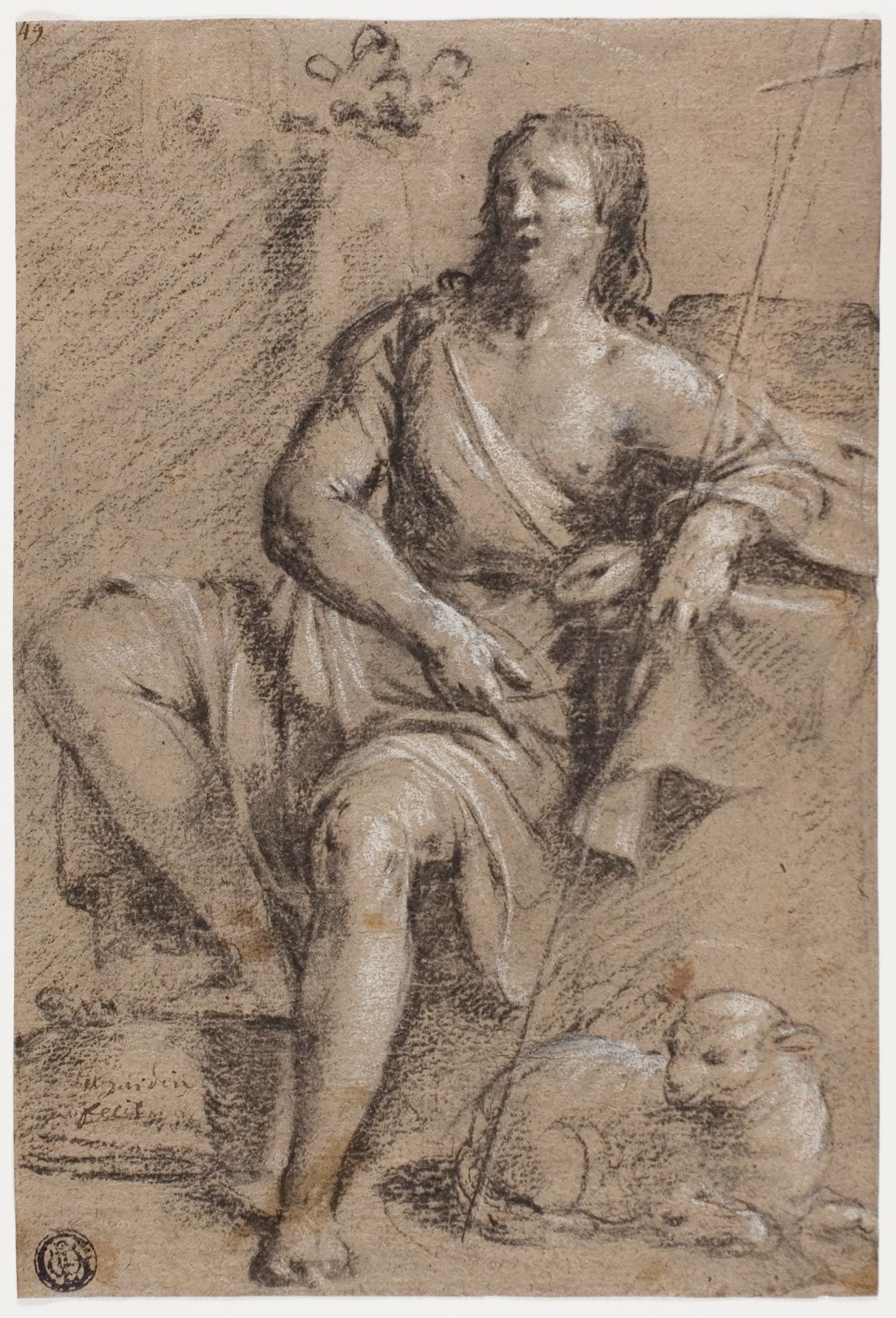 Saint John the Baptist or Christ the Good Shepherd by Guy François