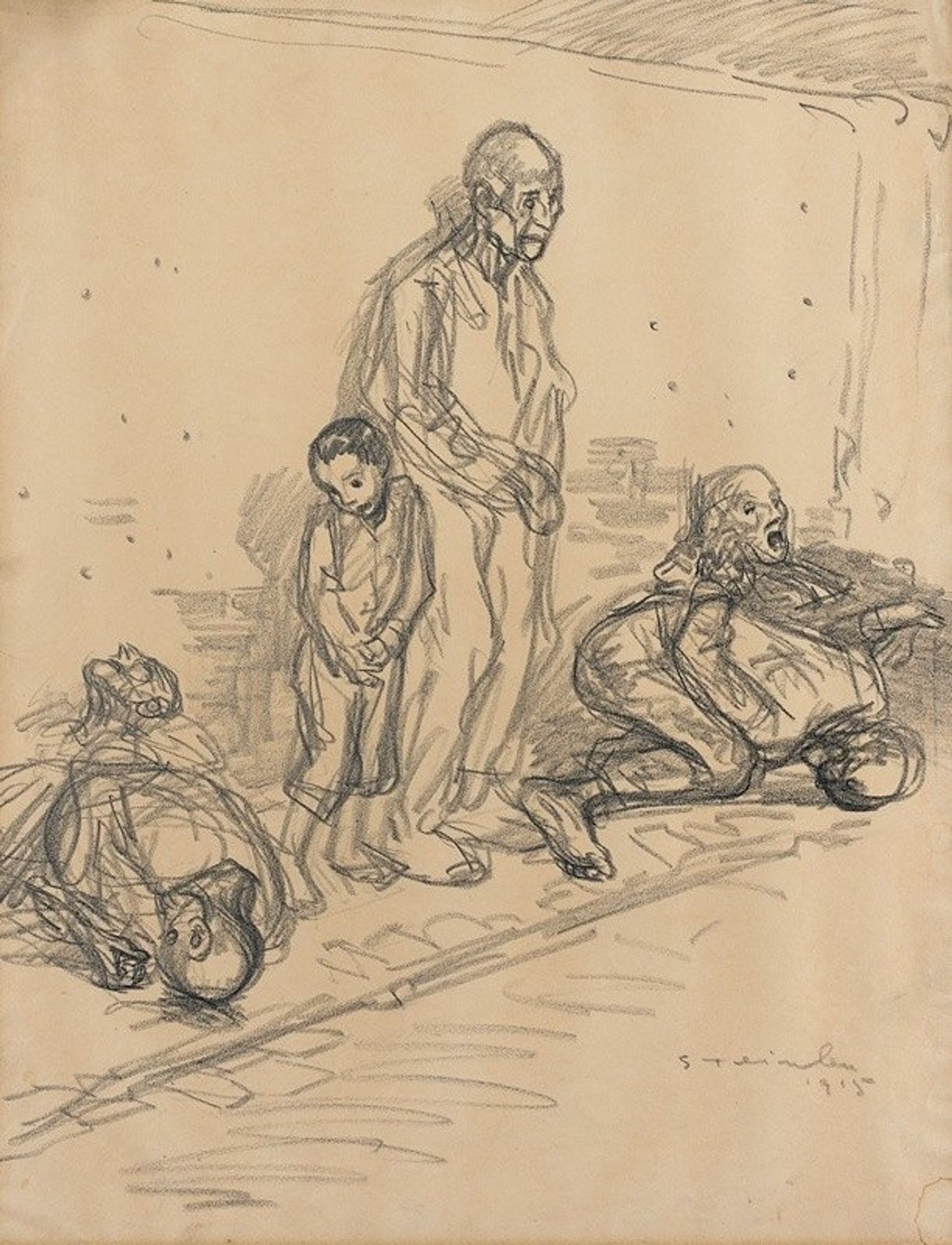 The Hostages by Théophile Alexandre Steinlen