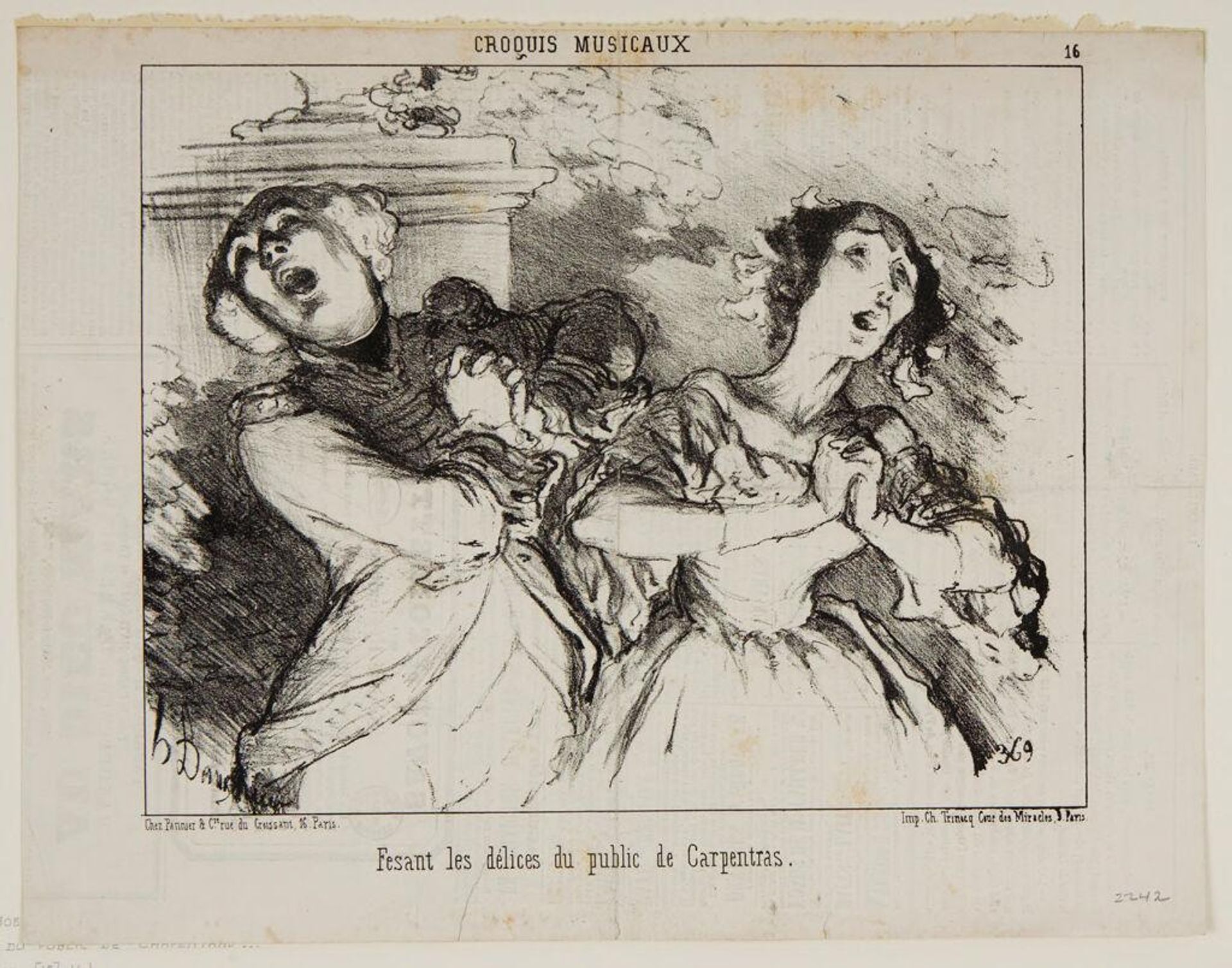 Delighting the Fans of Carpentras by Honoré Daumier