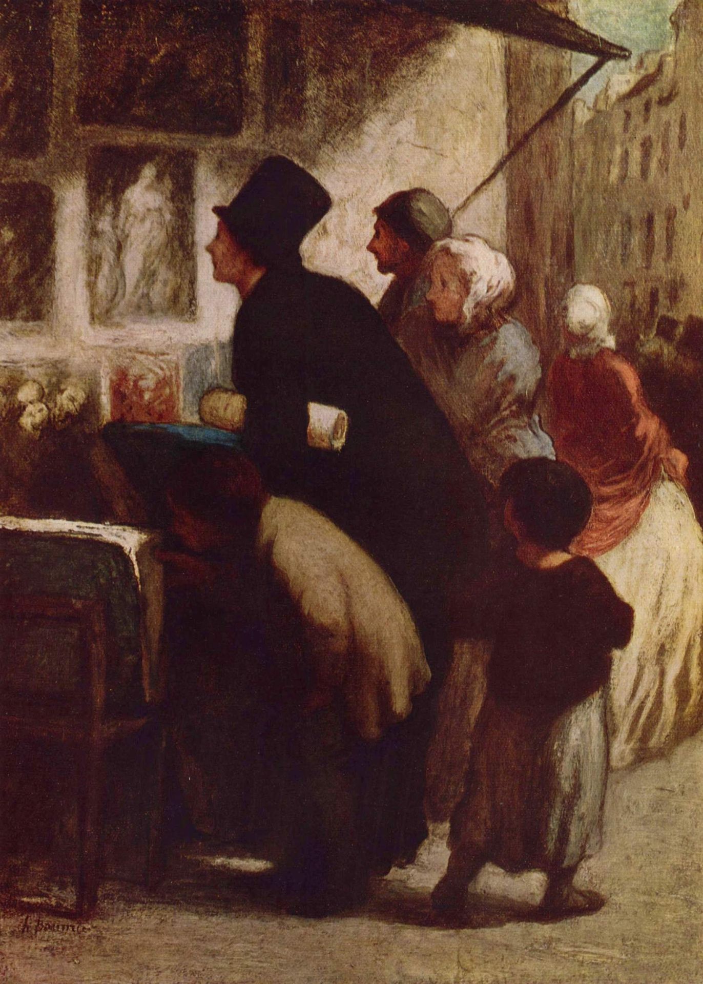 The Engraving Dealers by Honoré Daumier