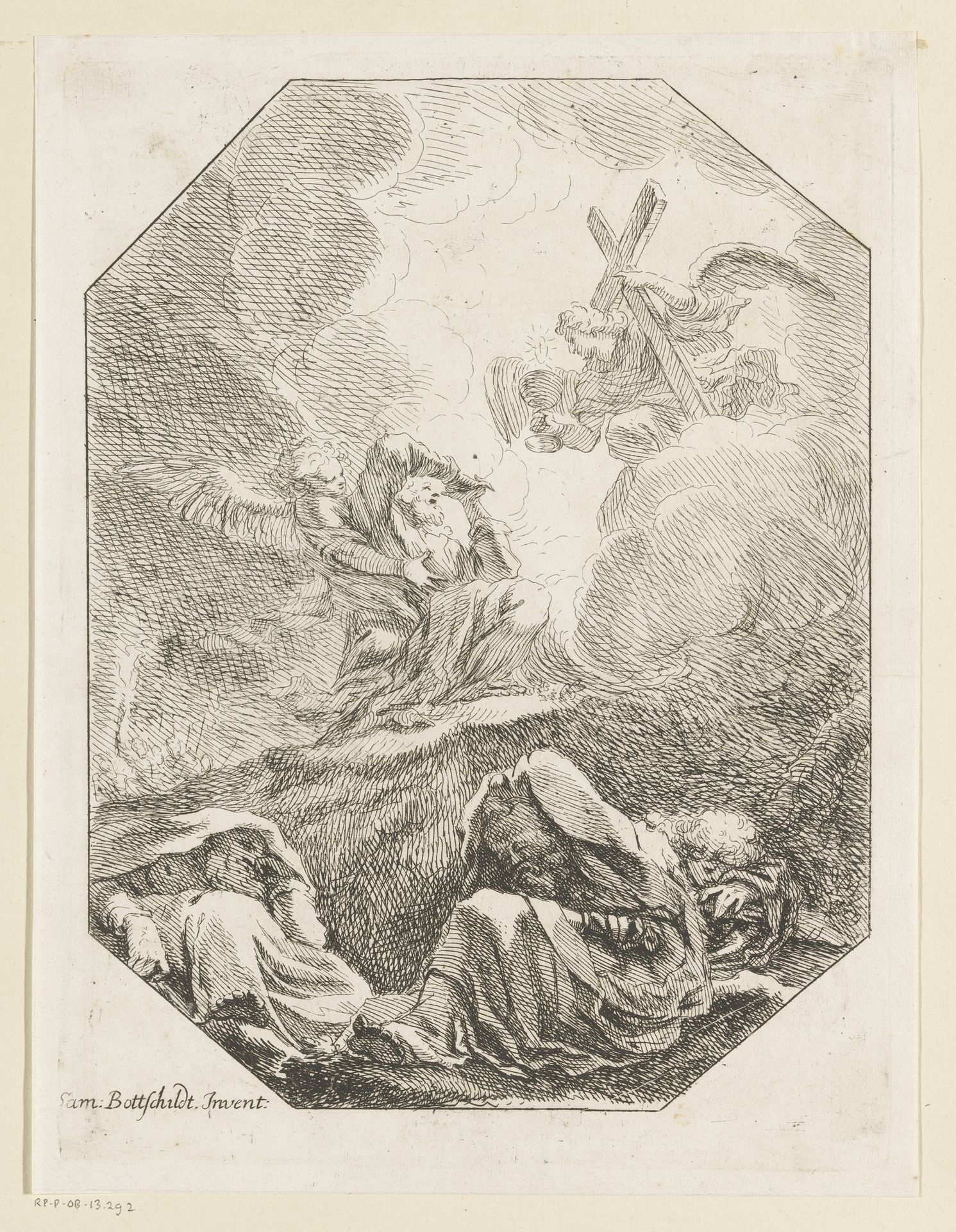 Christus in de hof van Getsemane by Samuel Bottschild
