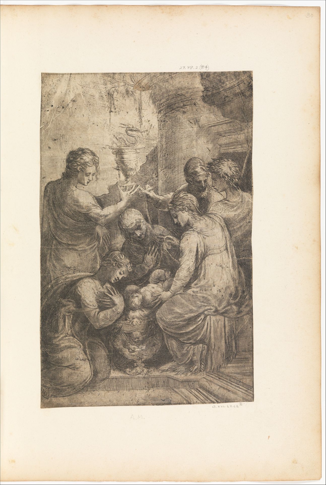 Adoration of the Child by Andrea Schiavone (Andrea Meldola)