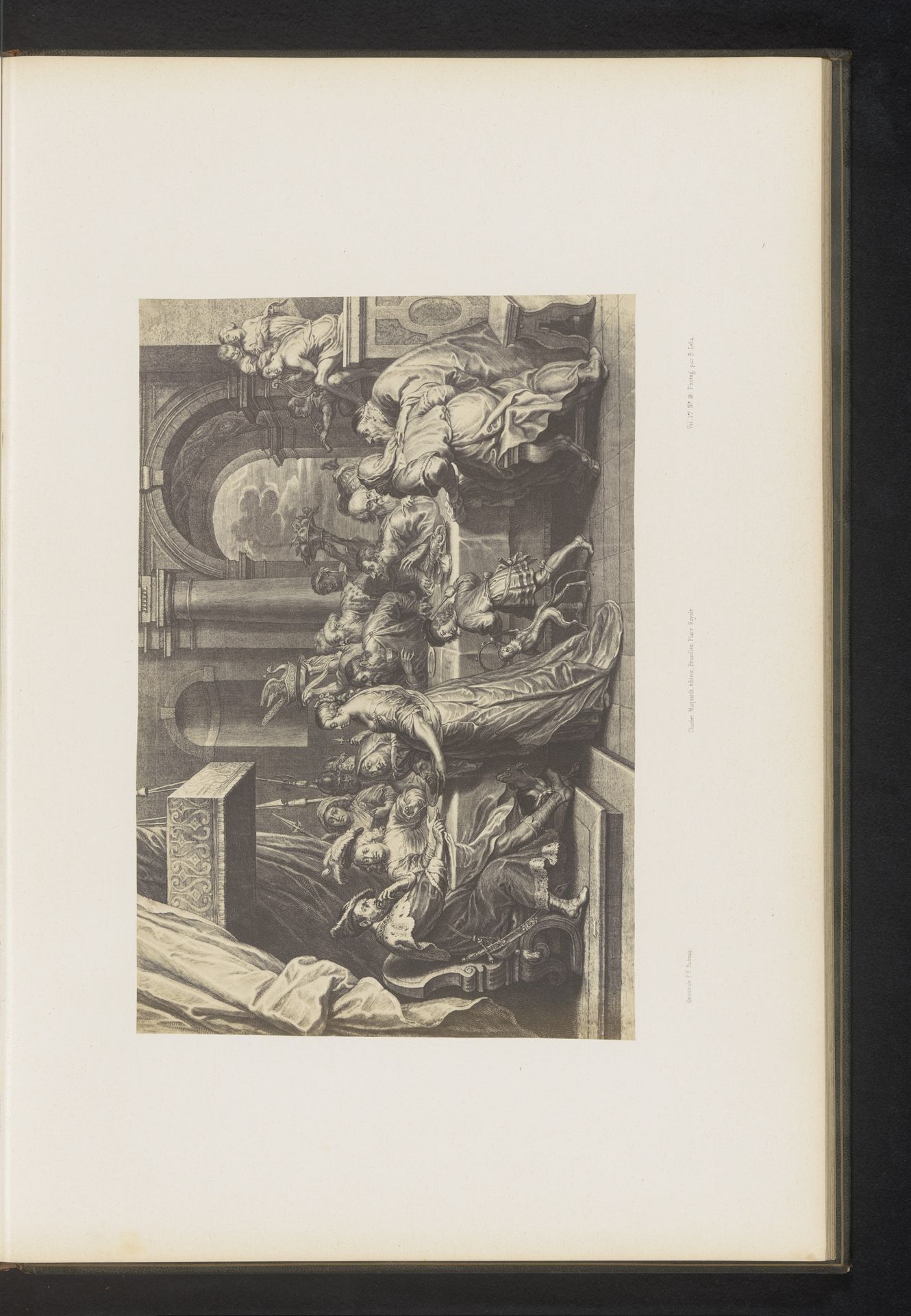 Fotoreproductie van een gravure van Het feest van Herodes door Schelte Adamsz. Bolswert, naar het schilderij door Peter Paul Rubens by Jean Louis Bargignac