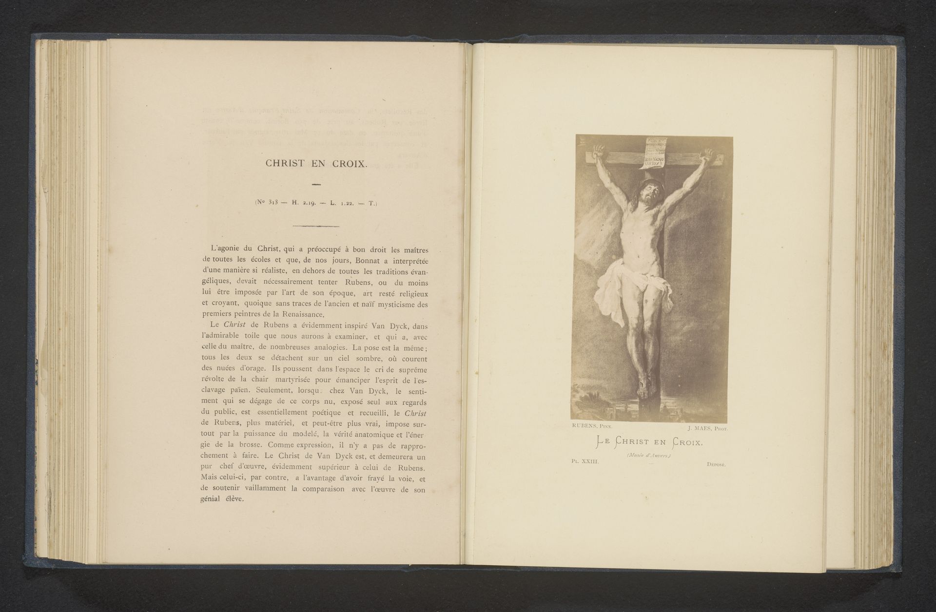 Fotoreproductie van Christus aan het kruis door Peter Paul Rubens by Joseph Maes