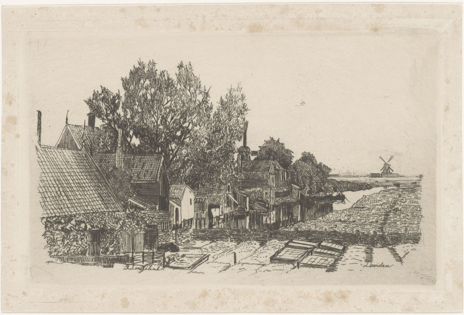 Gezicht op Zaandam by Rens Lensselink