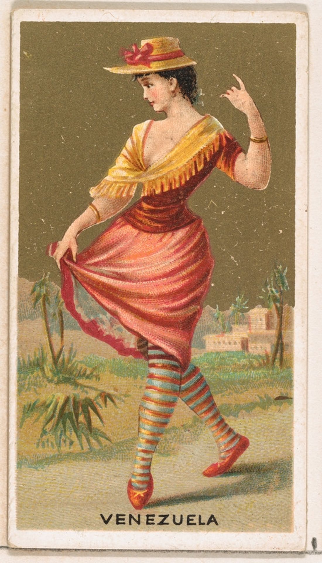 Venezuela, from the Dancing Girls of the World series (N185) issued by Wm. S. Kimball & Co. by William S. Kimball & Company