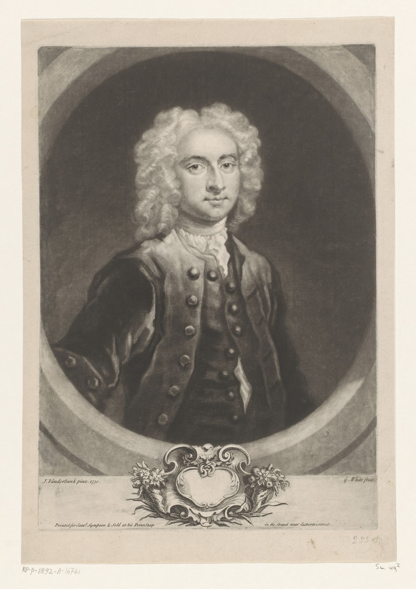 Portret van Thomas Symonds by George White