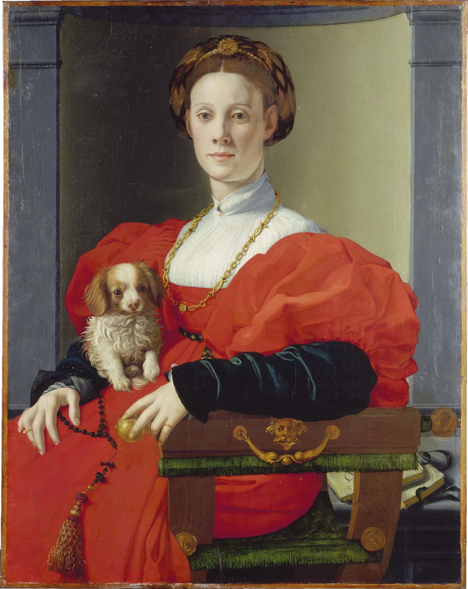 Portrait of a Lady in Red (Francesca Salviati_) by Jacopo Pontormo