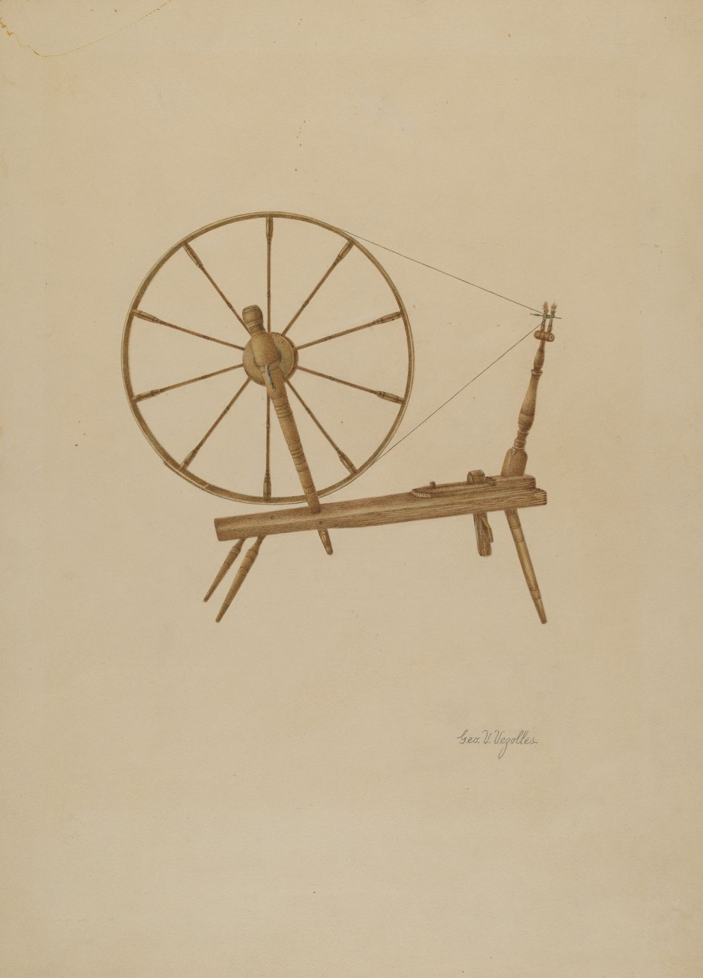 Spinning Wheel by George V. Vezolles