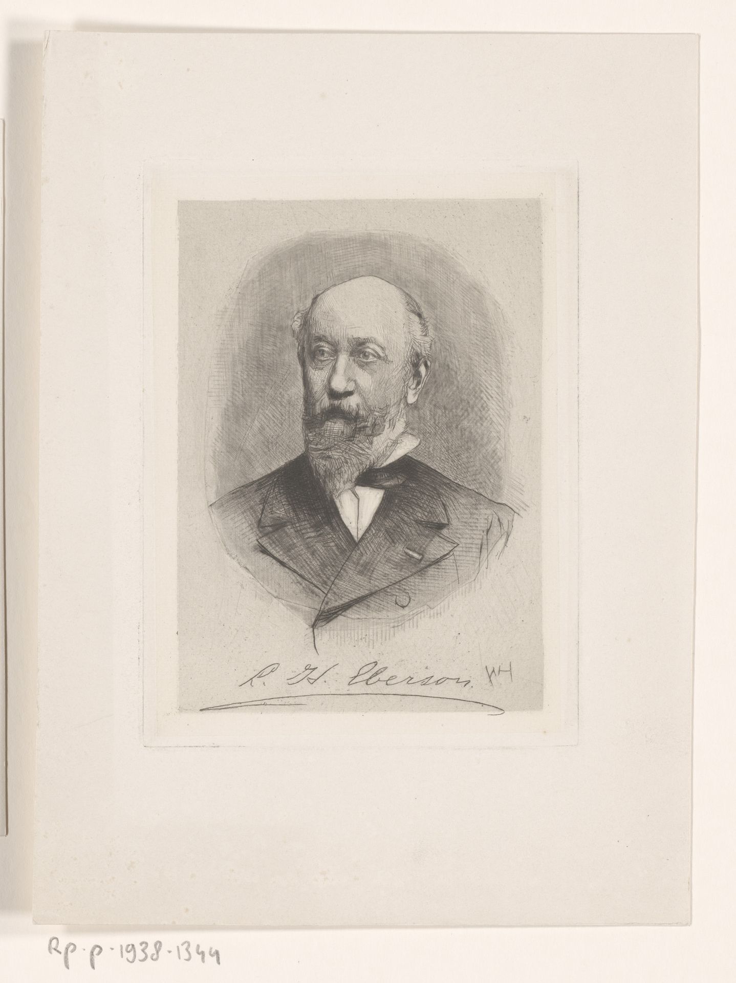 Portret van Lucas Hermanus Eberson by Henri Wouters