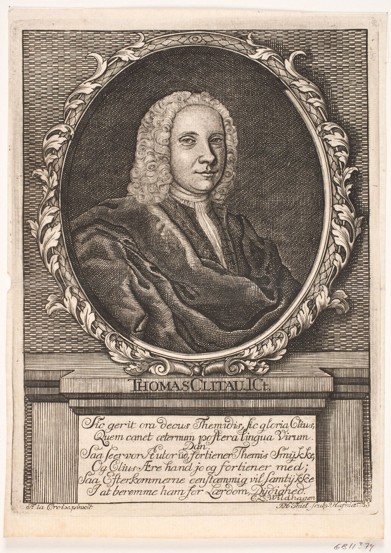 Forfatteren Thomas Clitau by Johan Herman Thiele