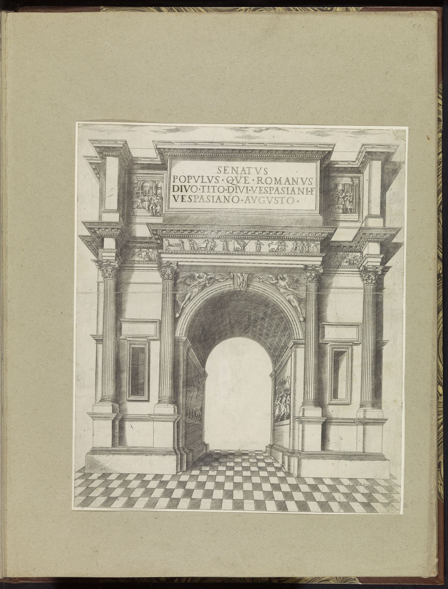 Boog van Titus te Rome by Anonymous