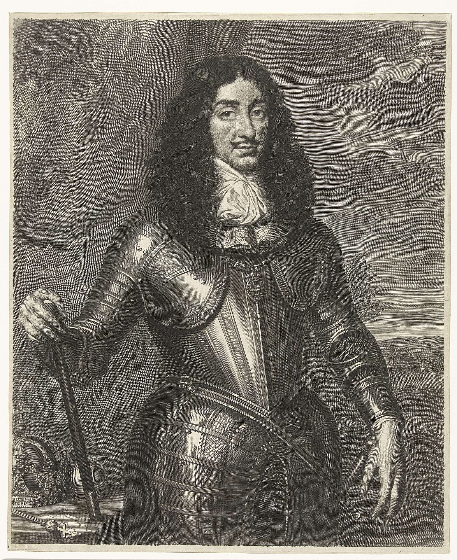 Portret van Leopold I, keizer van Duitsland by Cornelis van (II) Dalen