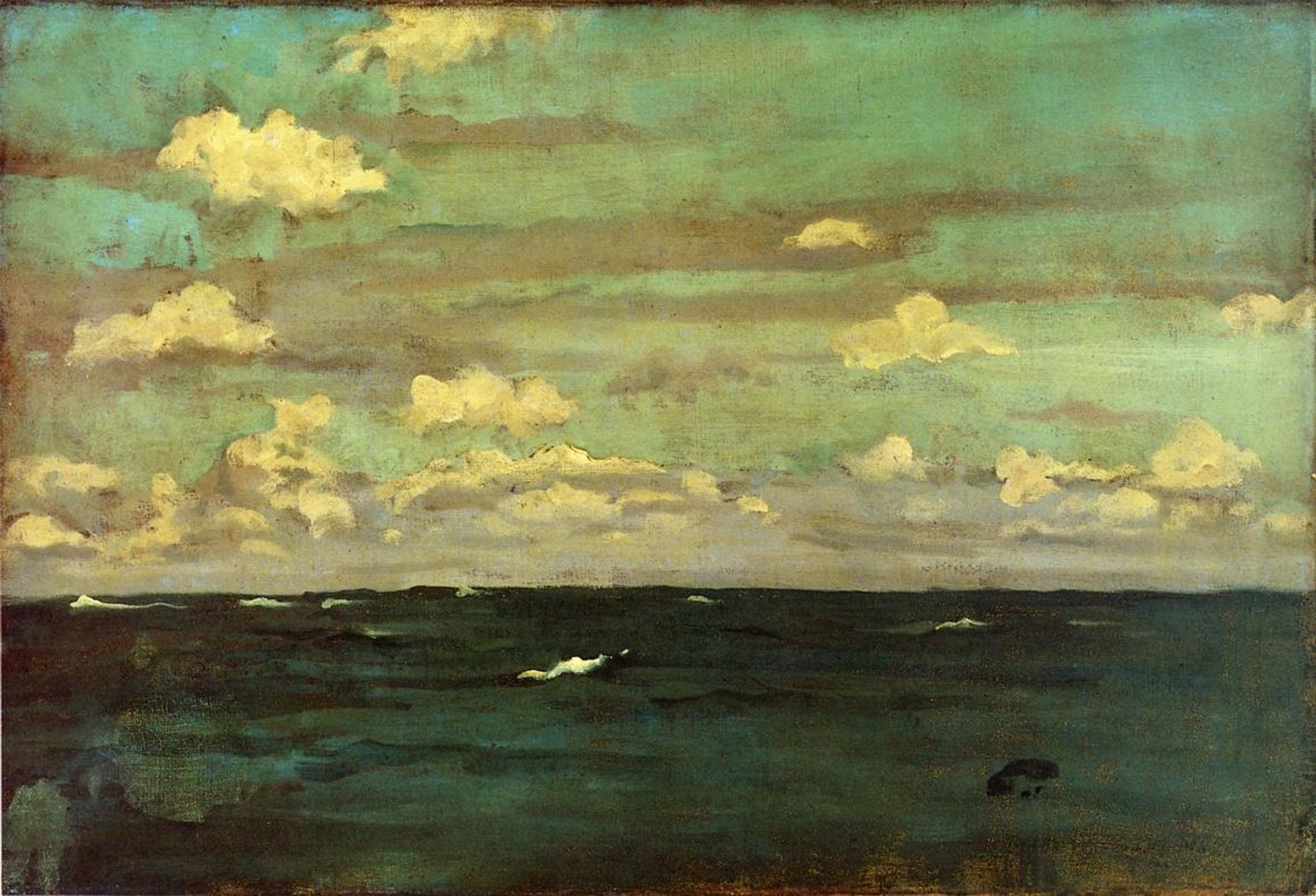 Violet and Silver - The Deep Sea by James Abbott McNeill Whistler
