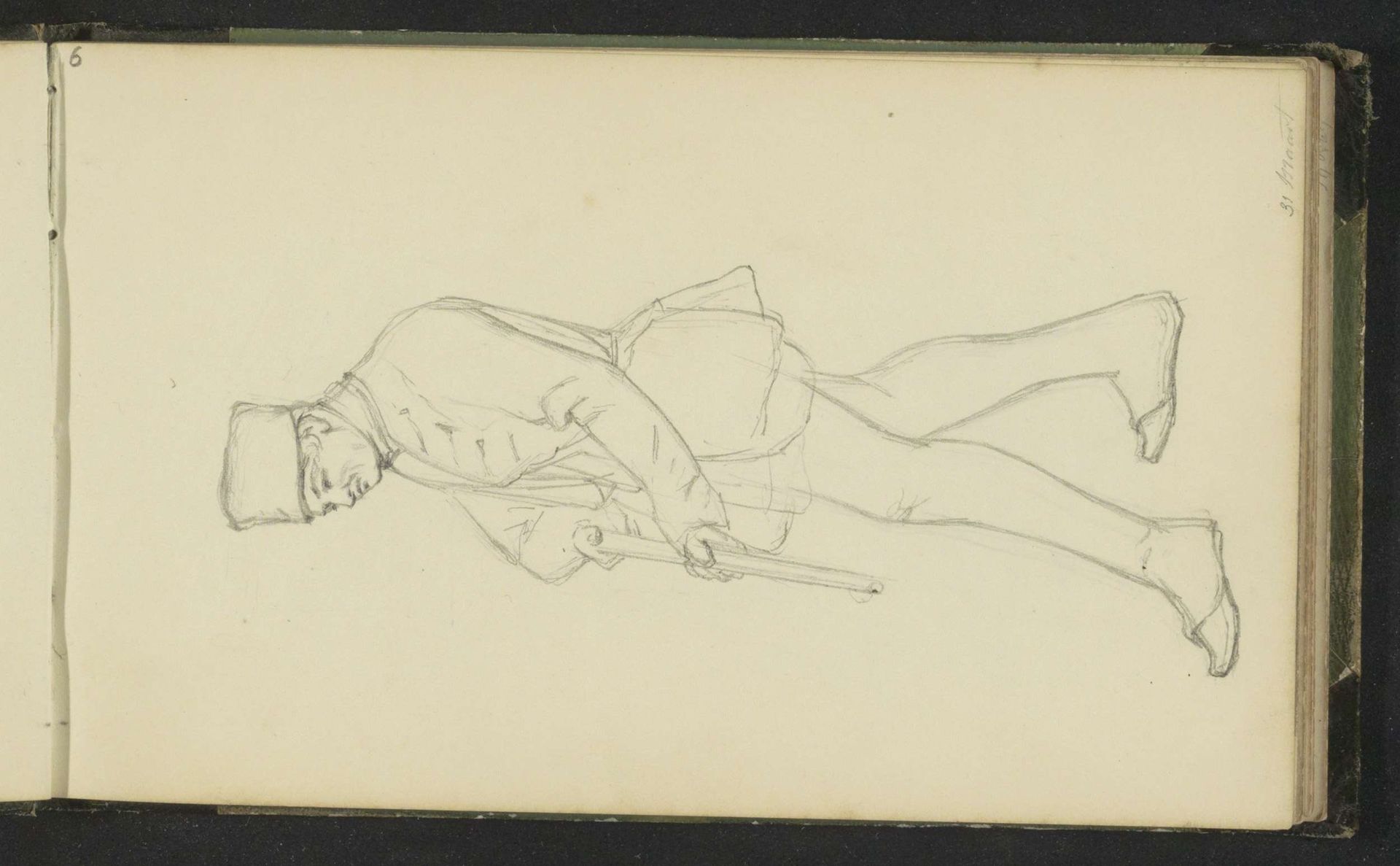 Soldaat met een wapen by Hendrik Abraham Klinkhamer