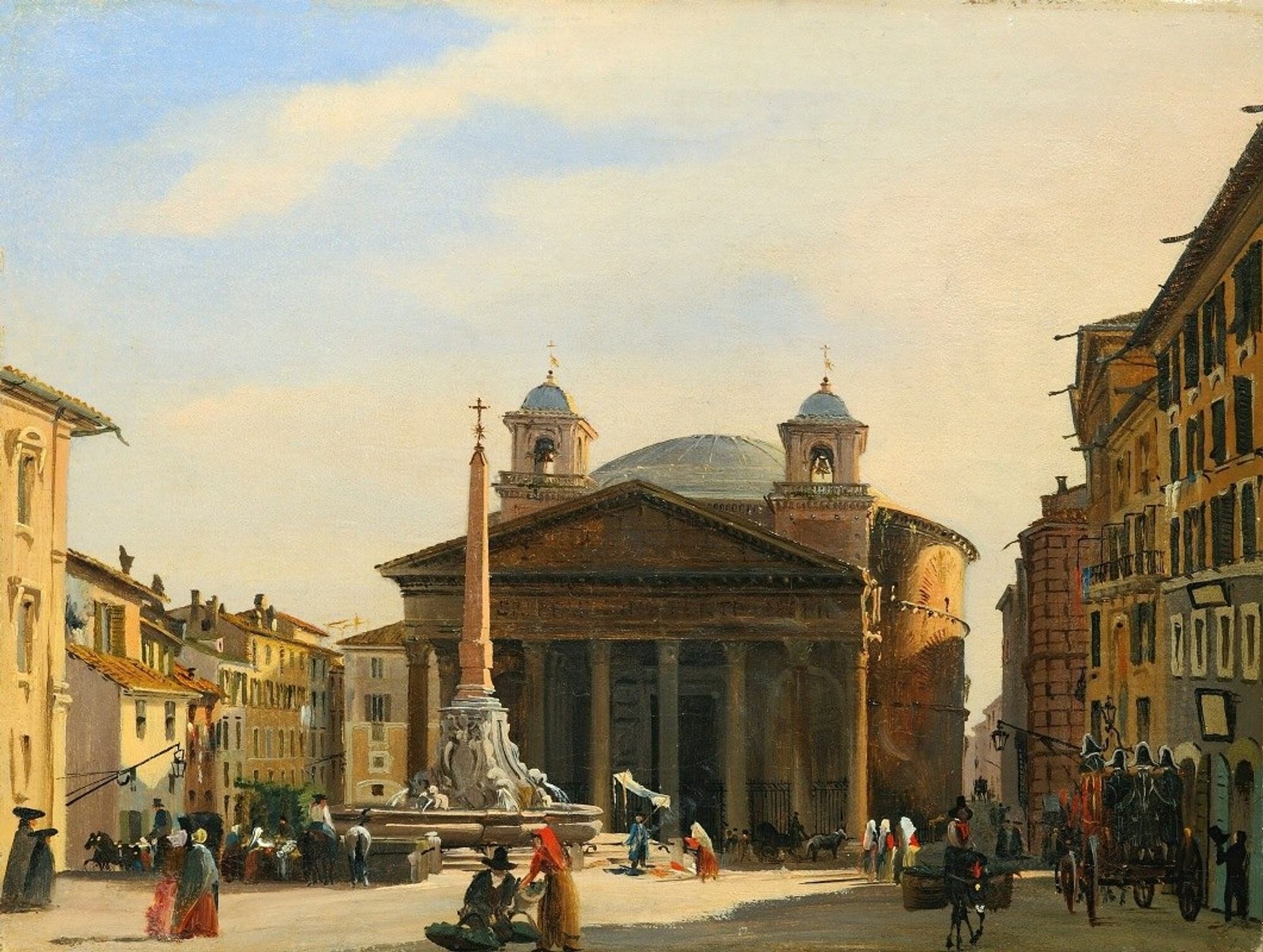 The Pantheon, Rome by Ippolito Caffi