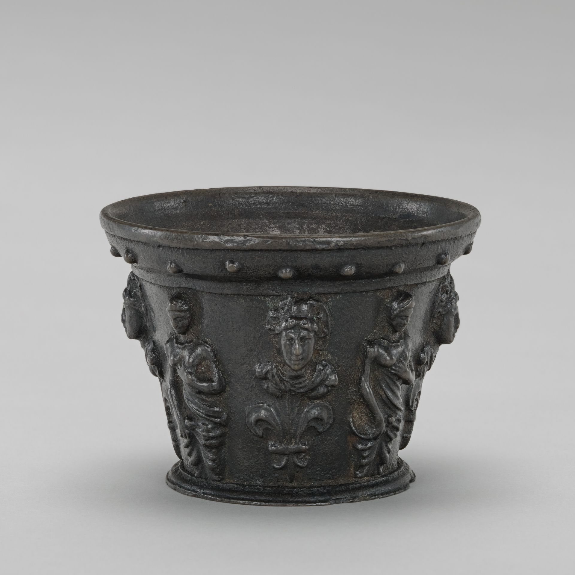 Mortar with Busts and Draped Venus Figures by Anonymous
