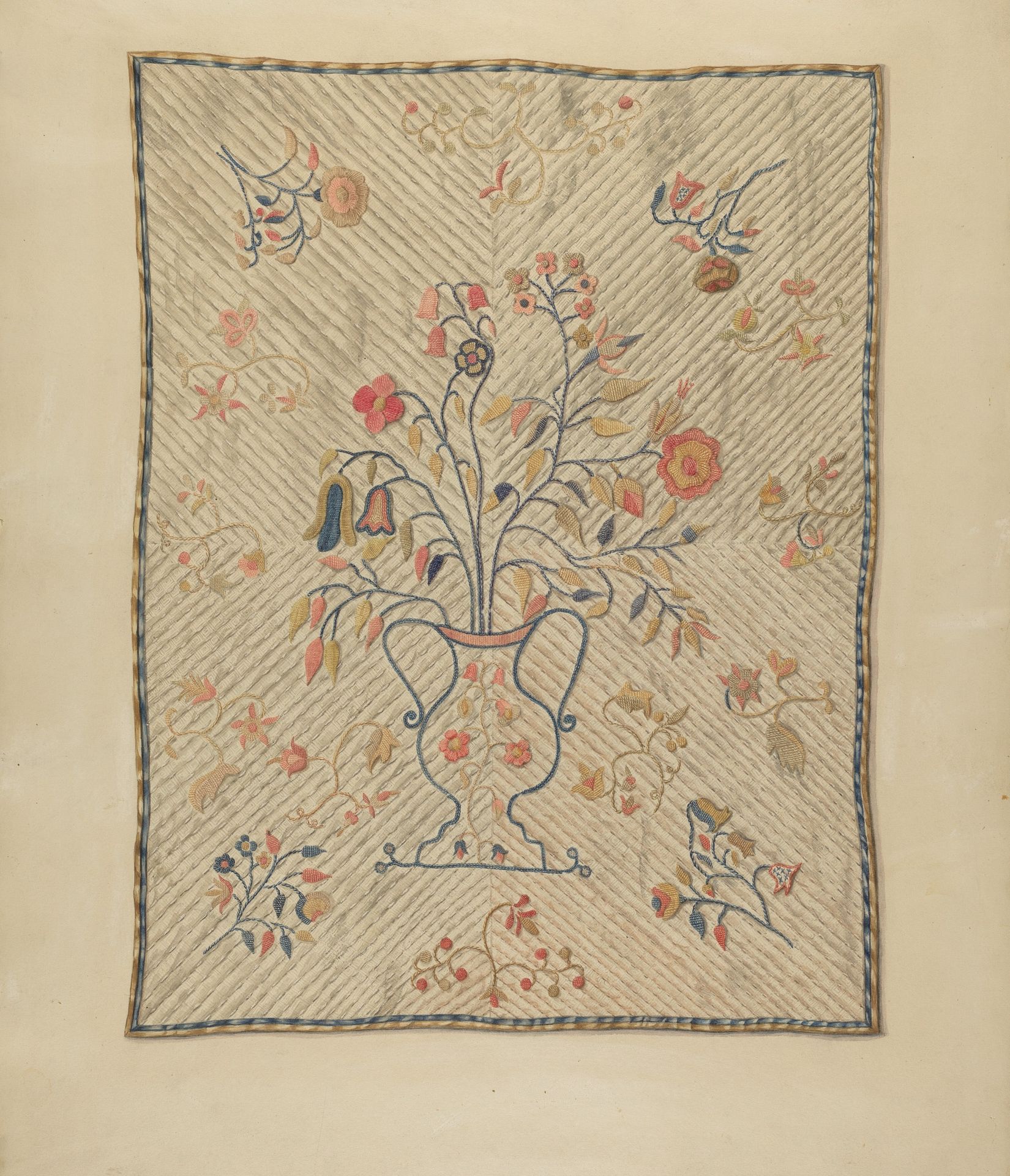 Crewel Wall Hanging by Isabelle De Strange