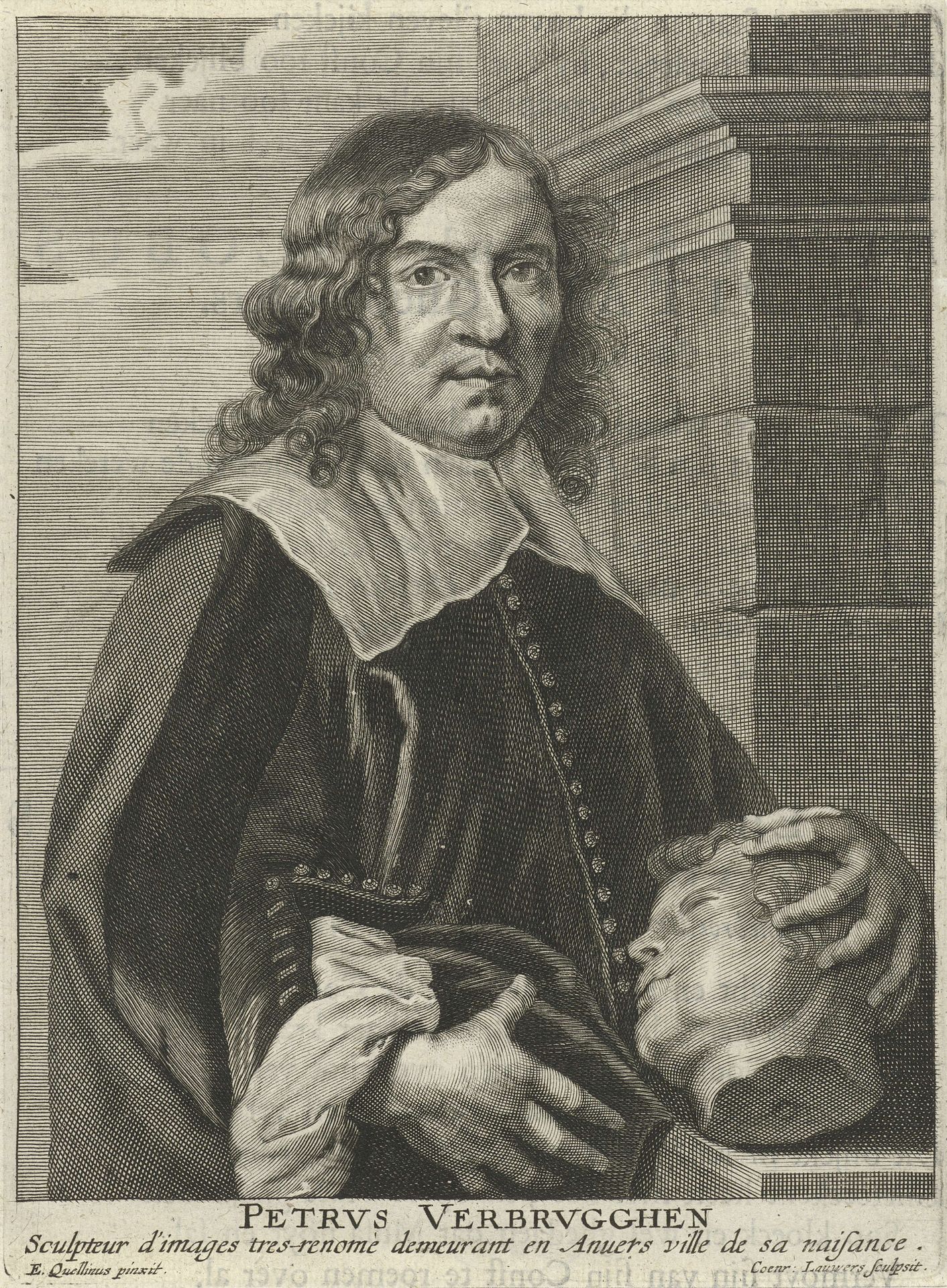Portret van Pieter Verbruggen (I) by Conrad Lauwers