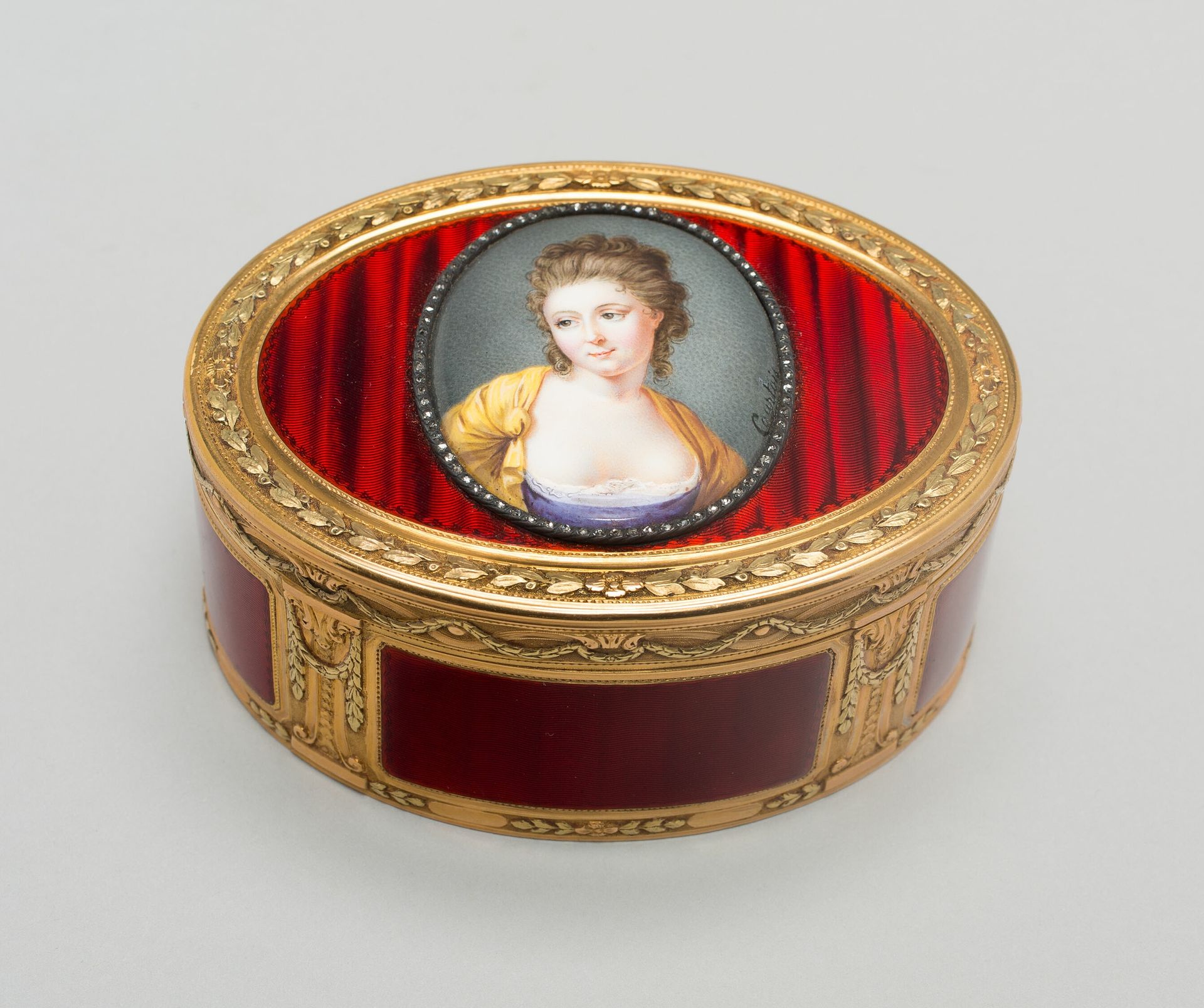 Snuff Box: Portrait of Duchess of Marlborough by Nicolas André Courtois
