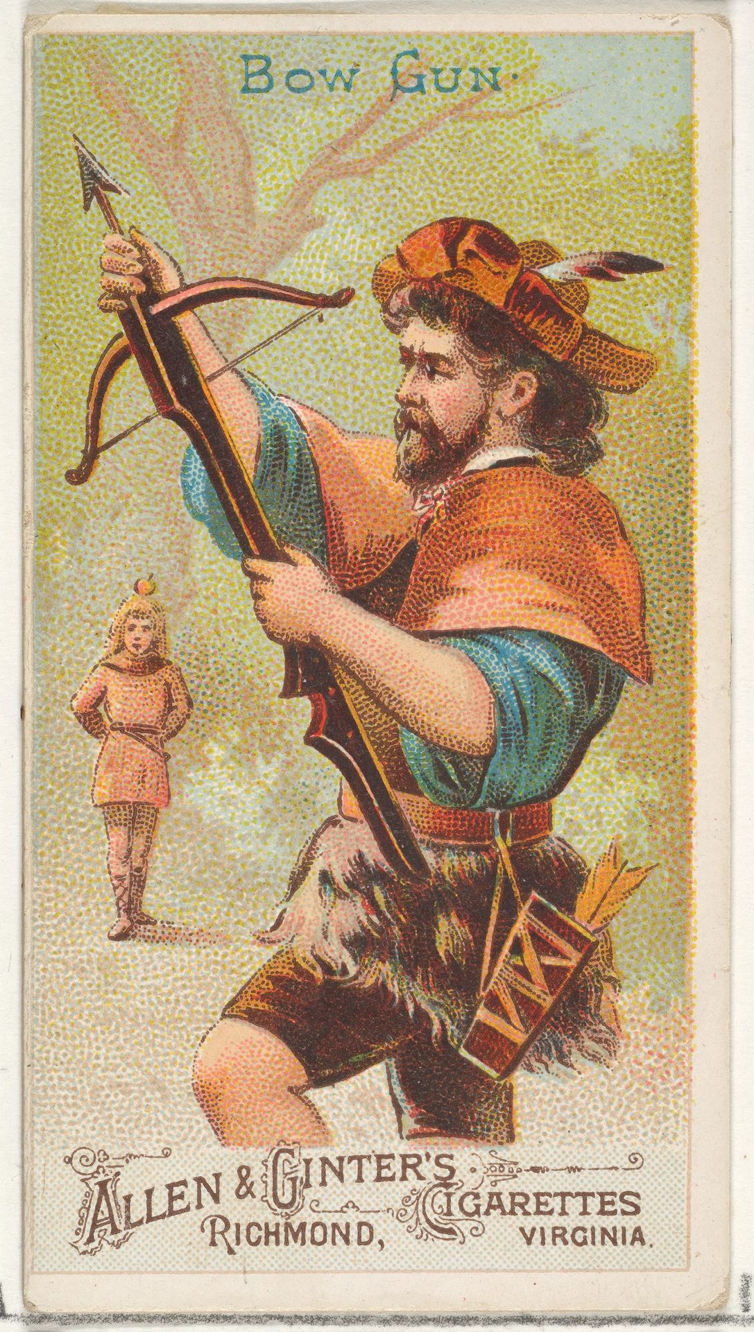 Bow Gun, from the Arms of All Nations series (N3) for Allen & Ginter Cigarettes Brands by Allen & Ginter