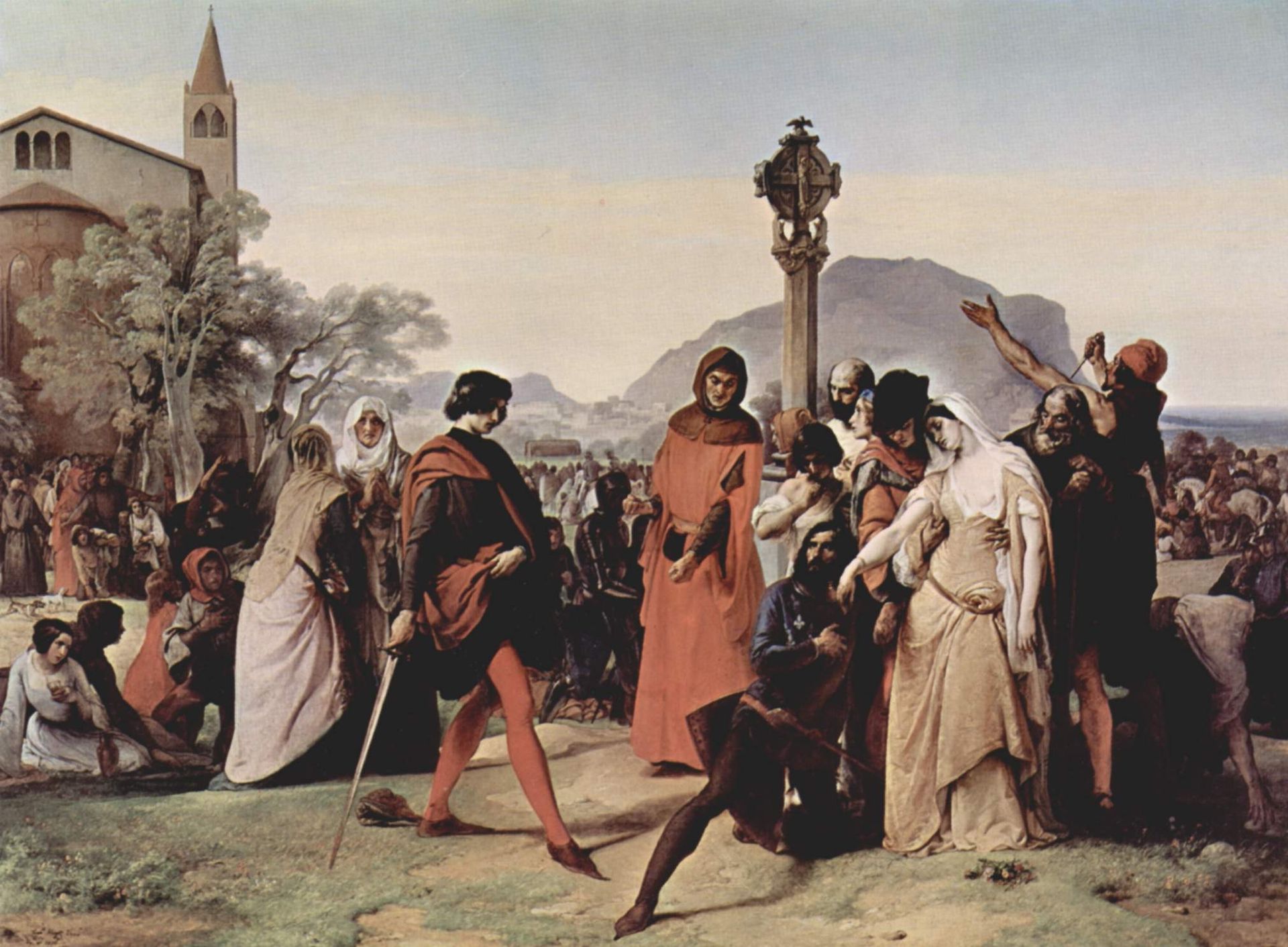 The Sicilian Vespers (Version III) by Francesco Hayez