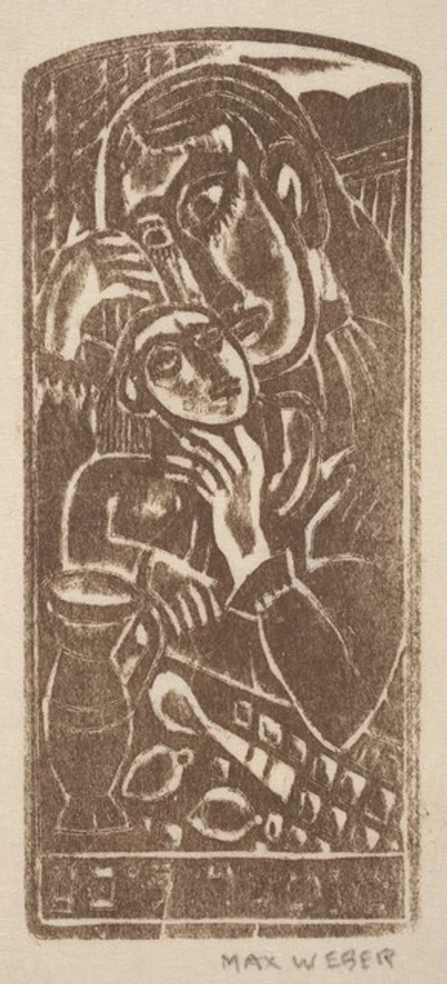 Mother Love by Max Weber