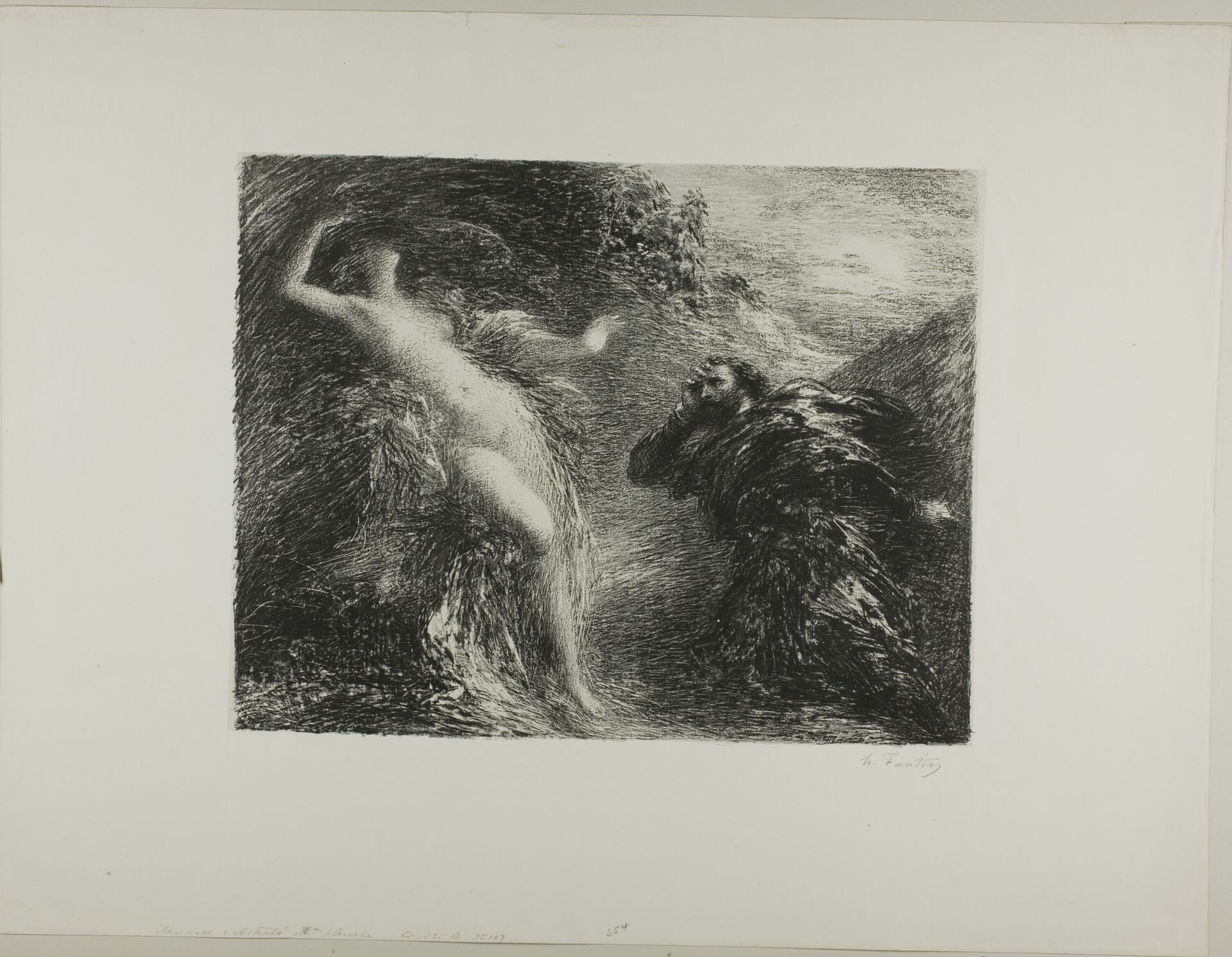 Manfred and Astartea, third plate by Henri Fantin-Latour