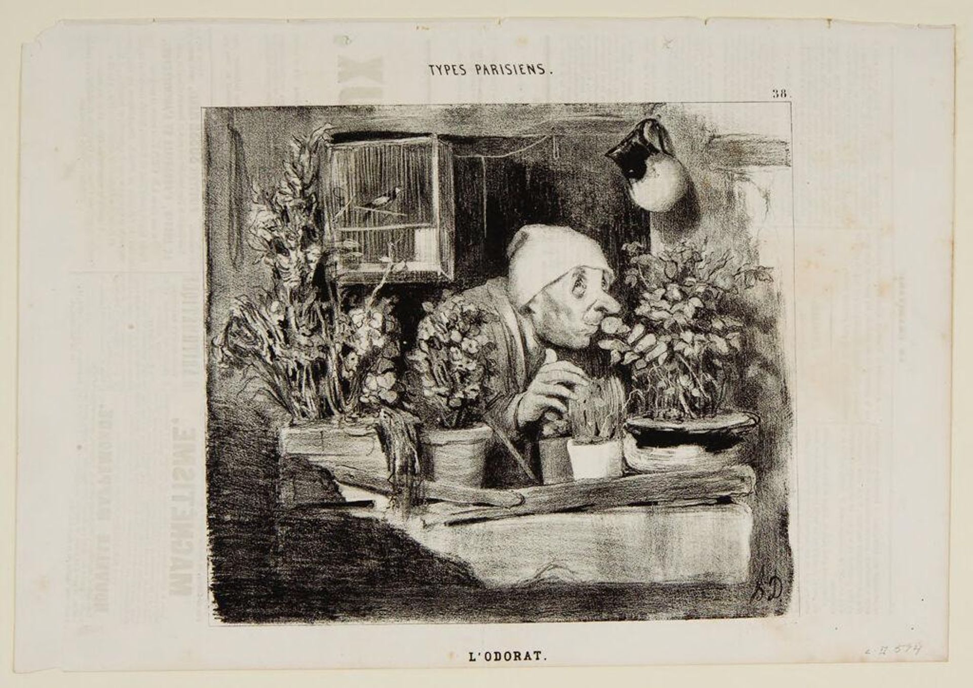 Smell by Honoré Daumier