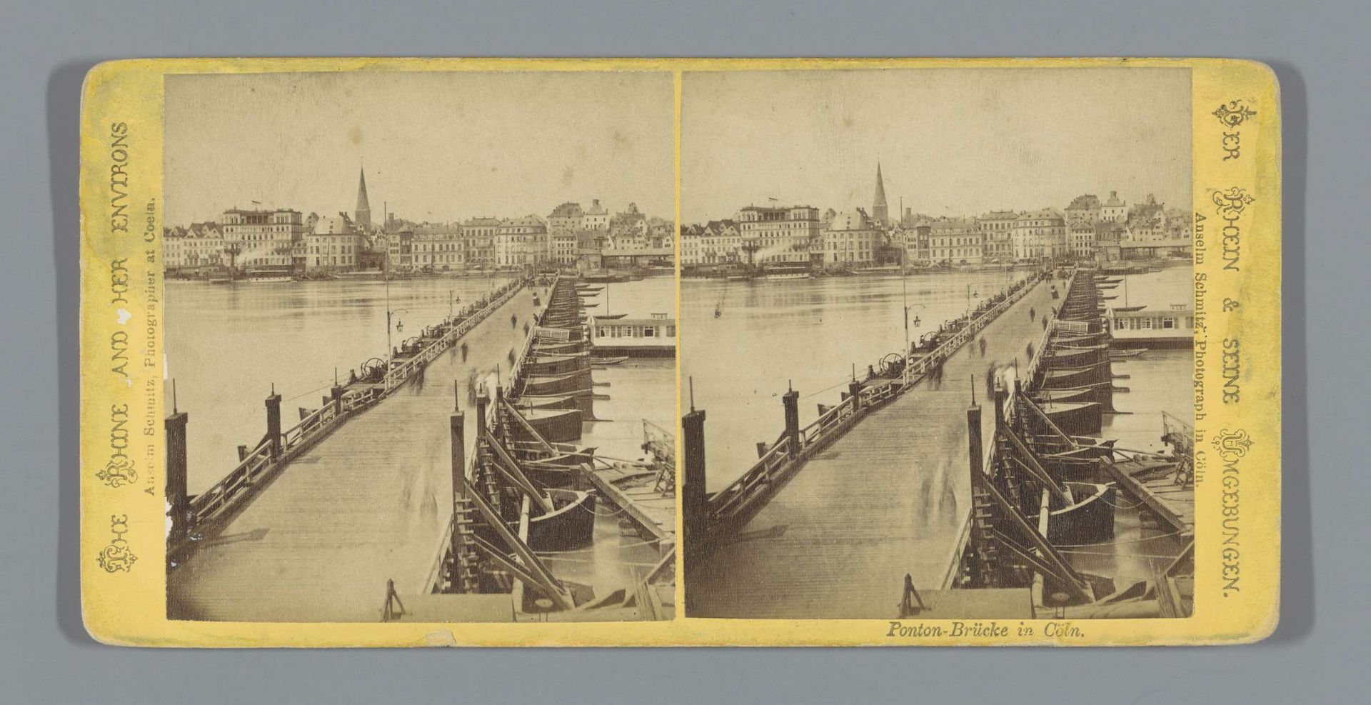 Schipbrug te Keulen by Anselm Schmitz
