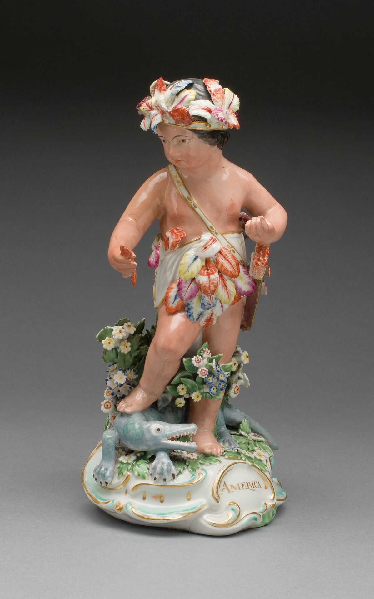 Allegorical Figure of America by Derby Porcelain Manufactory