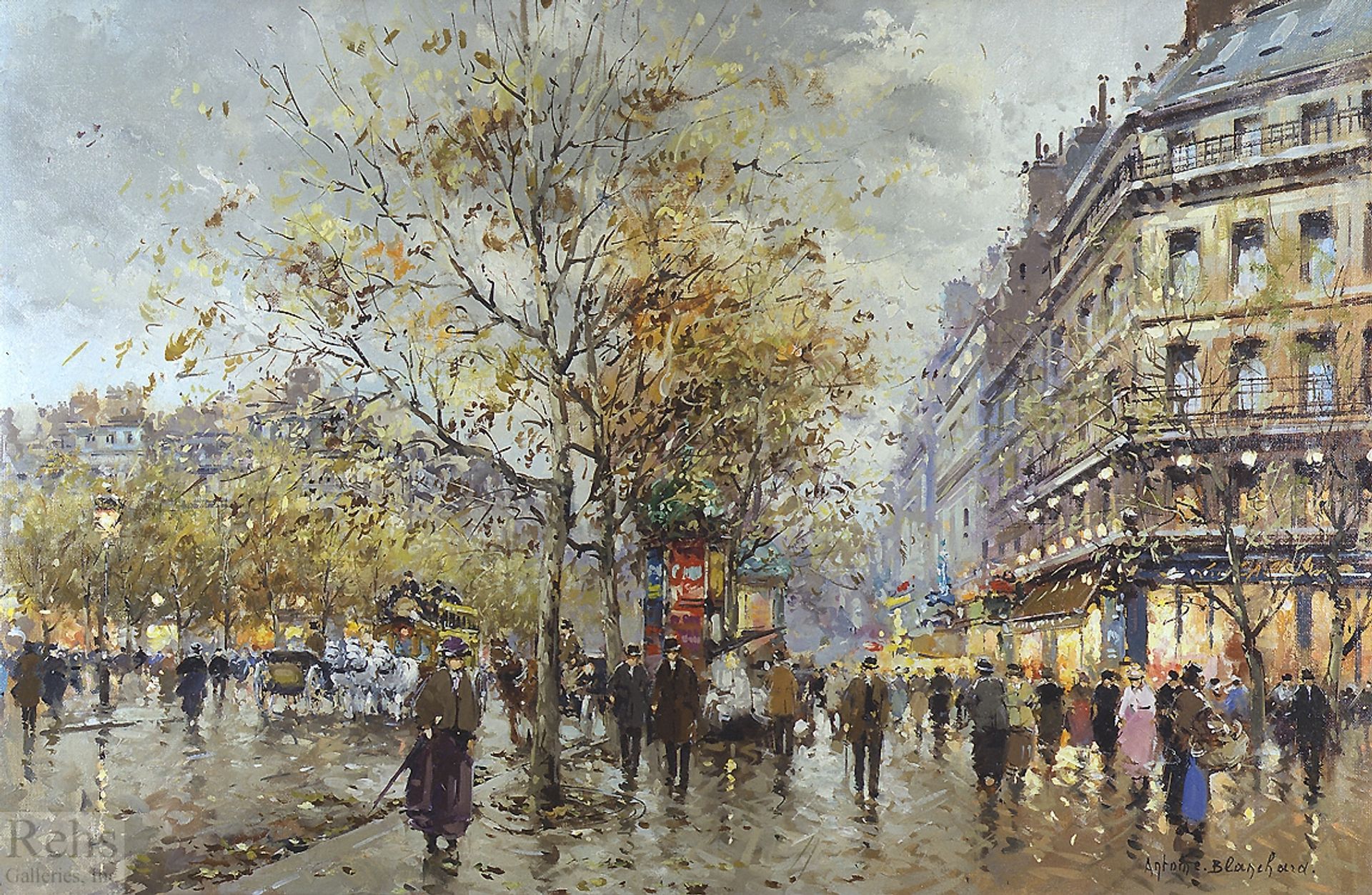 Le boulevard Paris by Antoine Blanchard