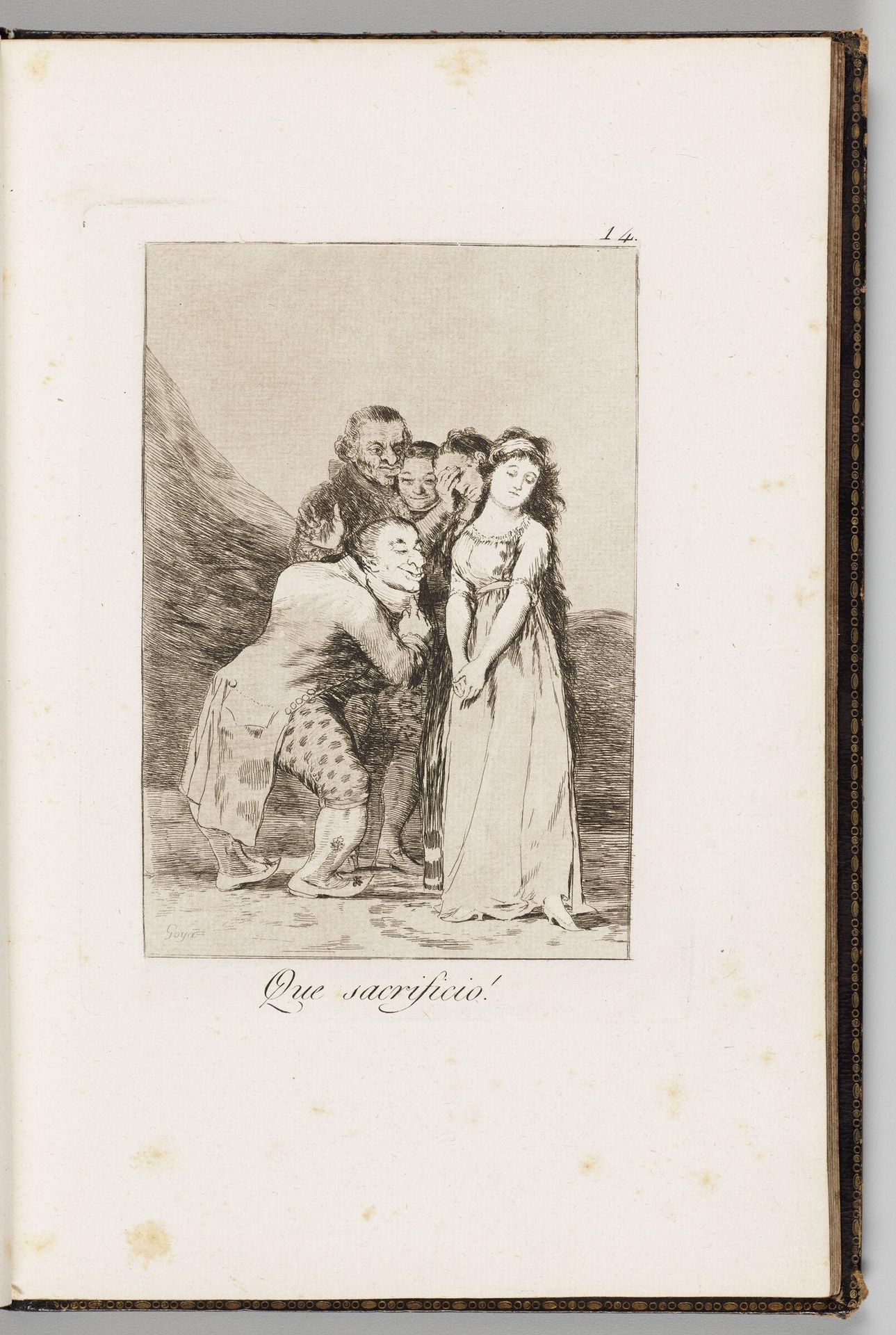 What a Sacrifice! by Francisco JosÃ© de Goya y Lucientes
