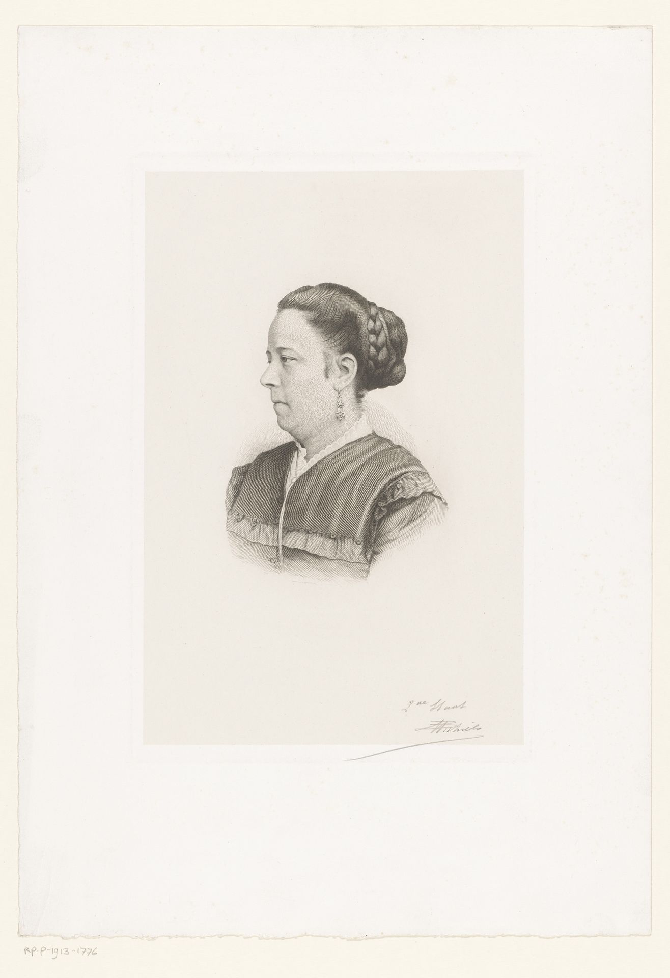 Portret van een onbekende vrouw, mogelijk mevrouw Claes by Jean Baptiste Pierre Michiels