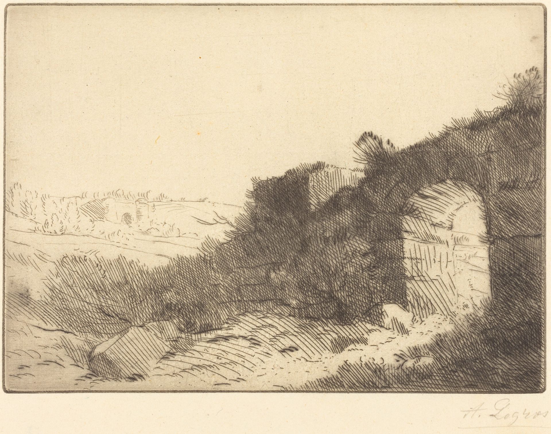 Roman Ruin (Ruine romaine) by Alphonse Legros
