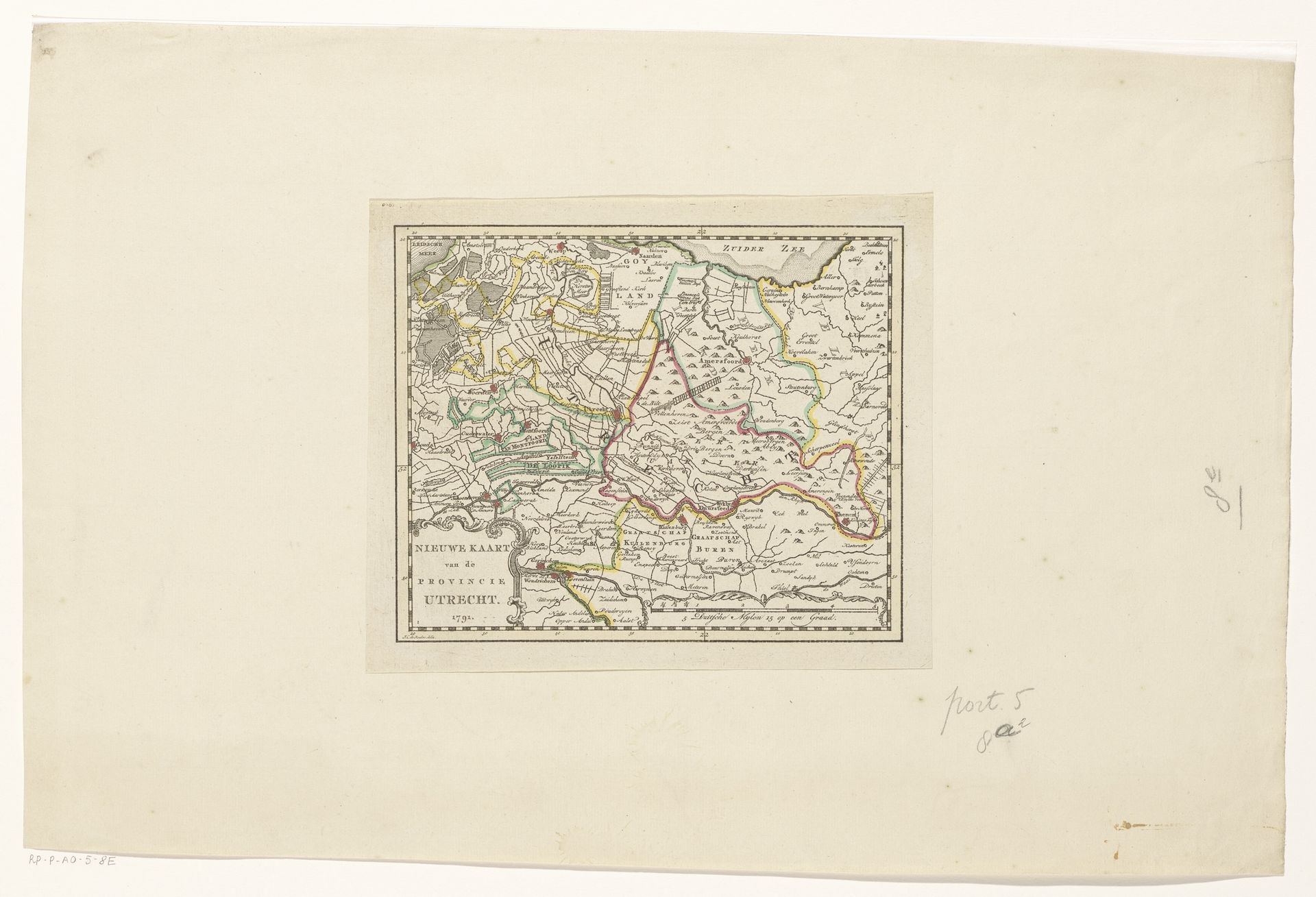Kaart van de provincie Utrecht by Anonymous