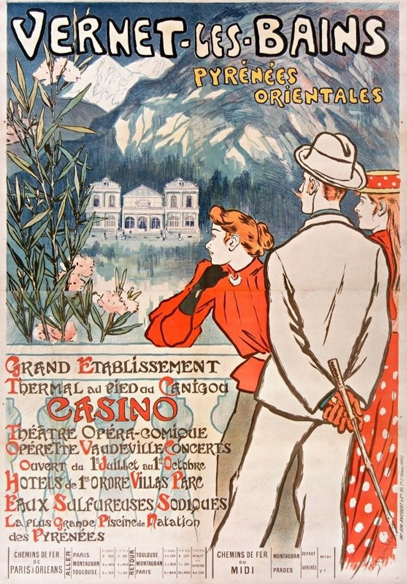 Vernet-Les-Bains. Pyrénées-orientales by Théophile Alexandre Steinlen