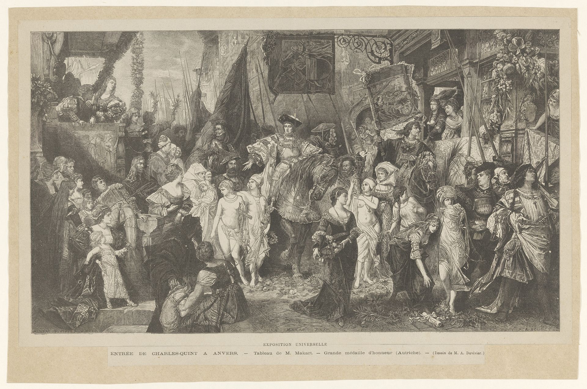Intocht van Karel V in Antwerpen, 1525 by C.L. Duvivier & Soudet