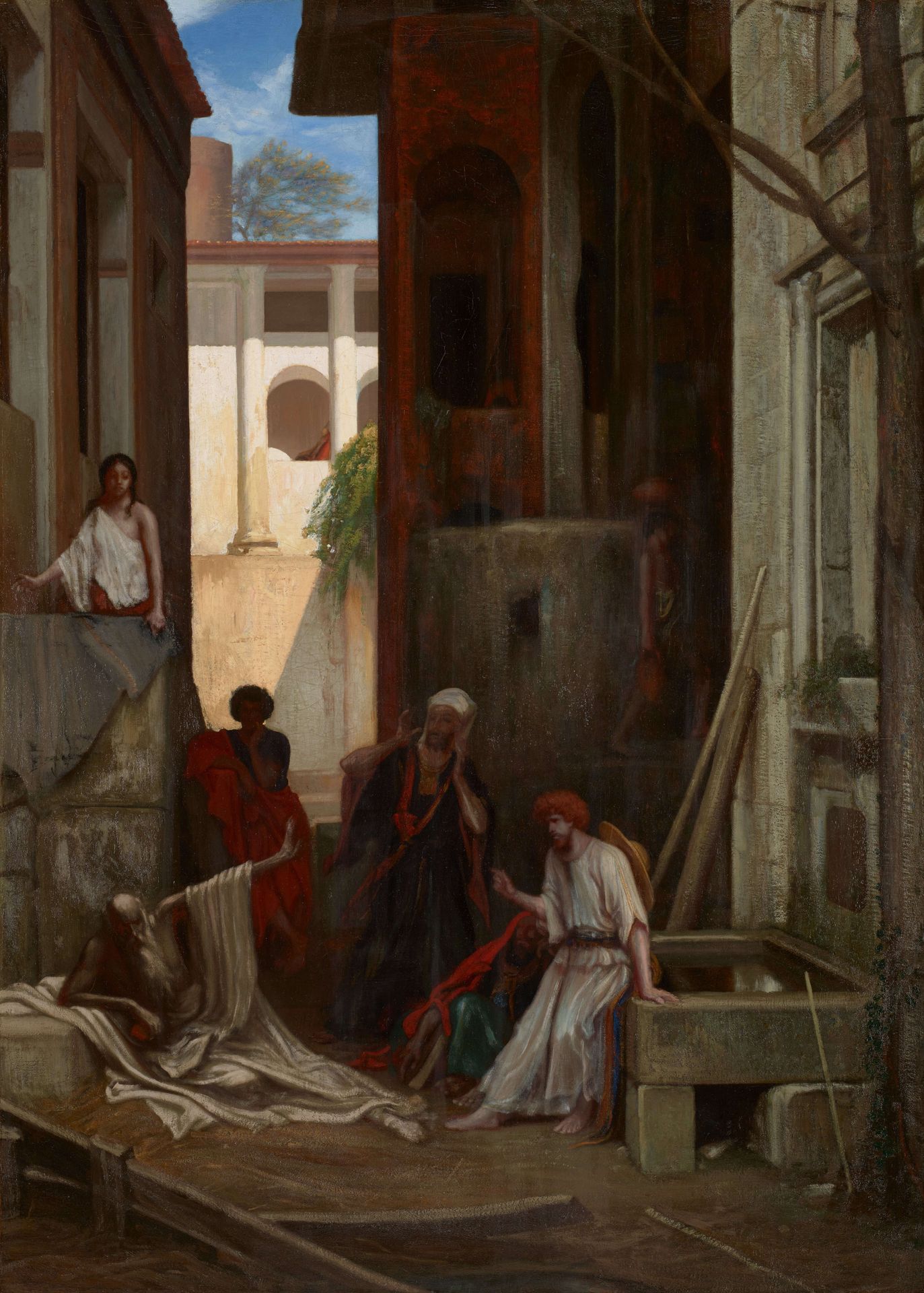 Job and His Friends by Alexandre-Gabriel Decamps
